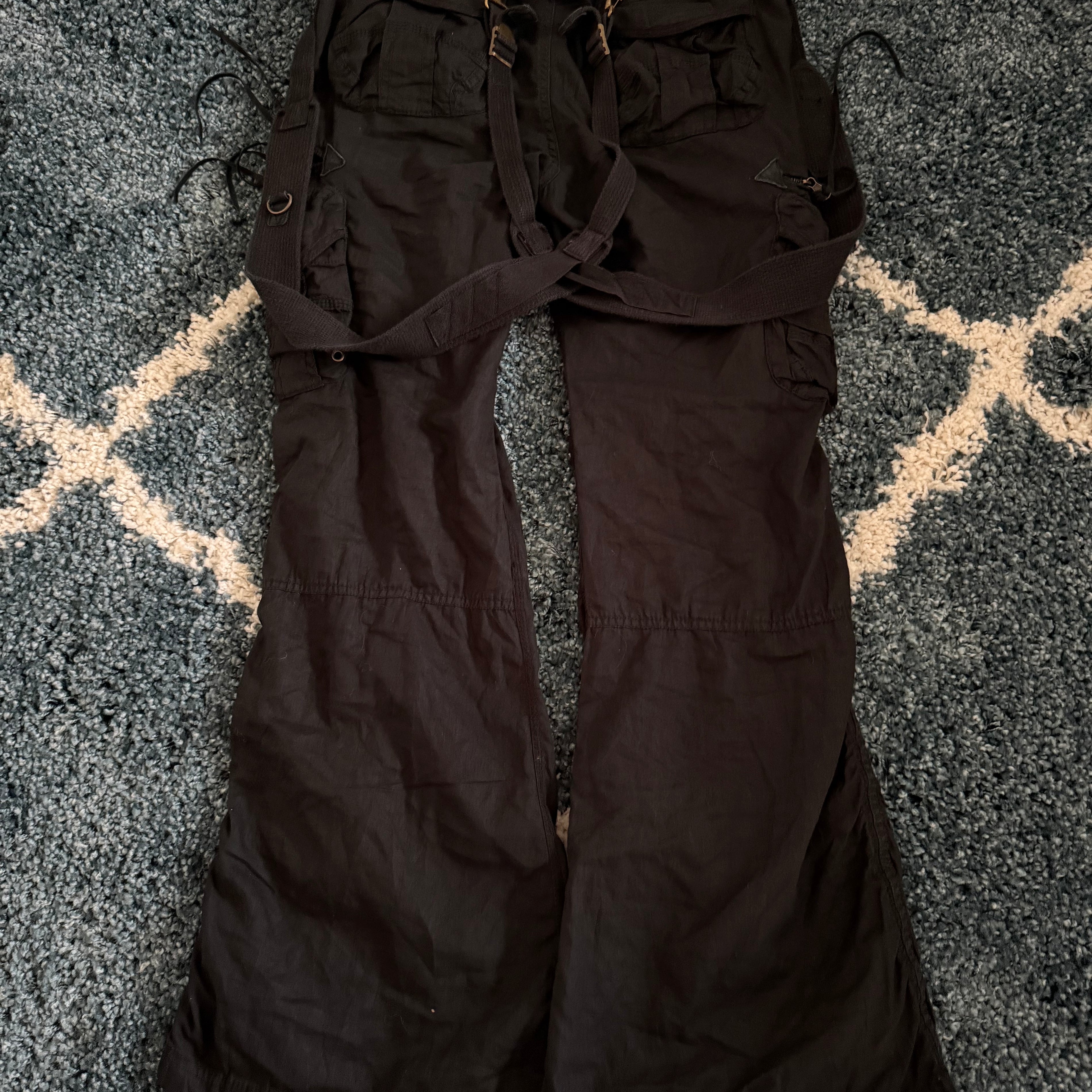 G.O.A tasseled suspender cargo pants