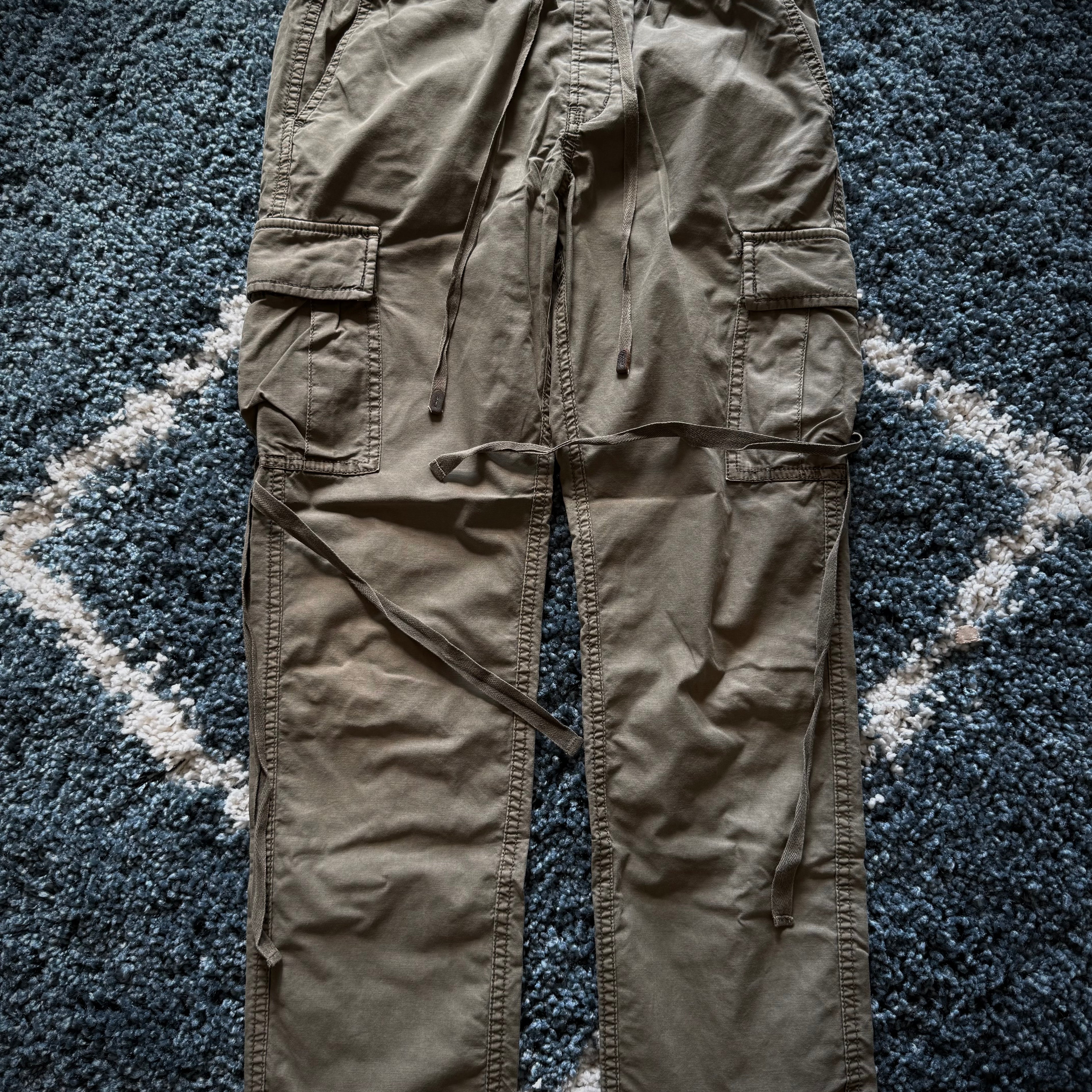 G.O.A military khaki tassels cargo pants