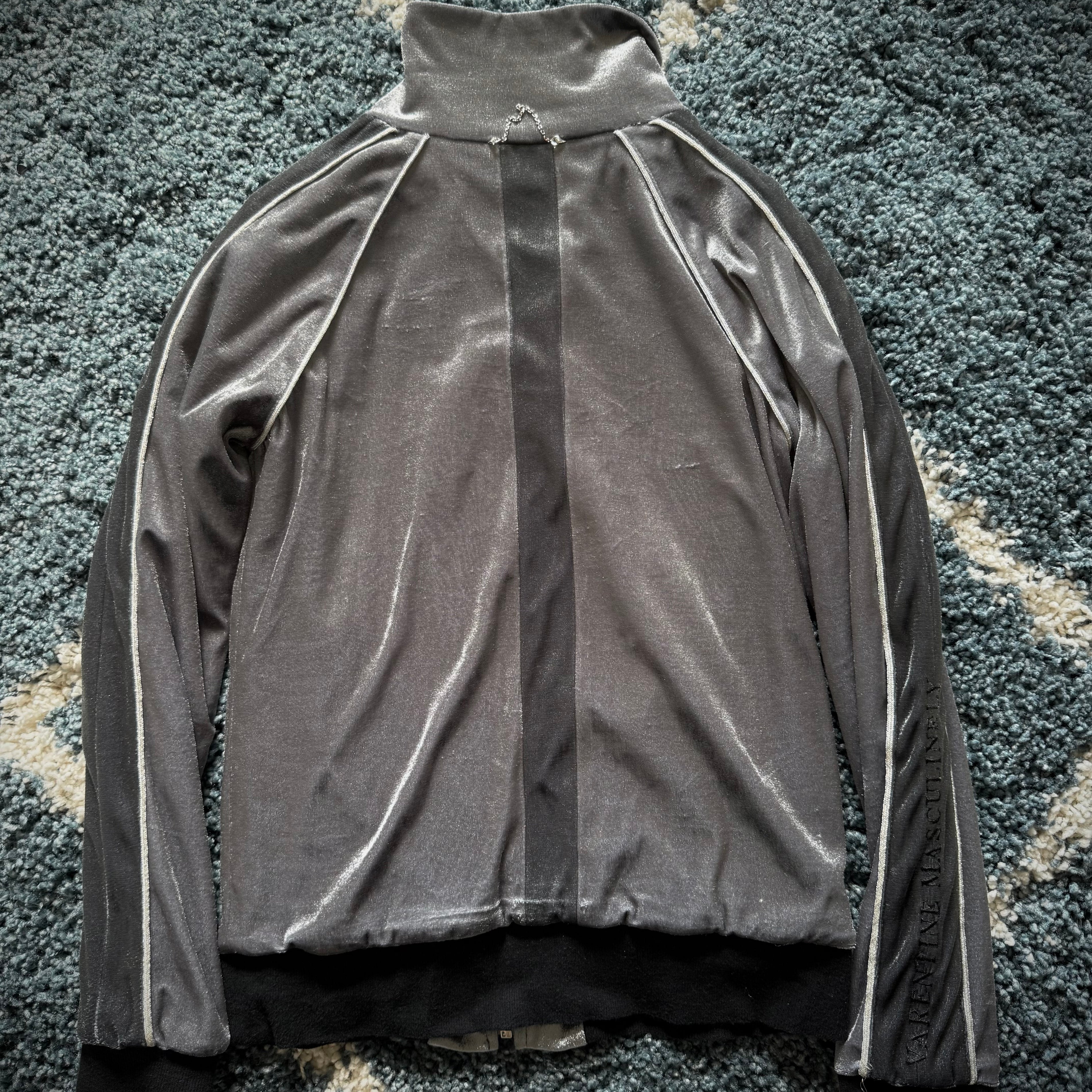 Valentinen metallic full interior fur Boxer Track Jacket
