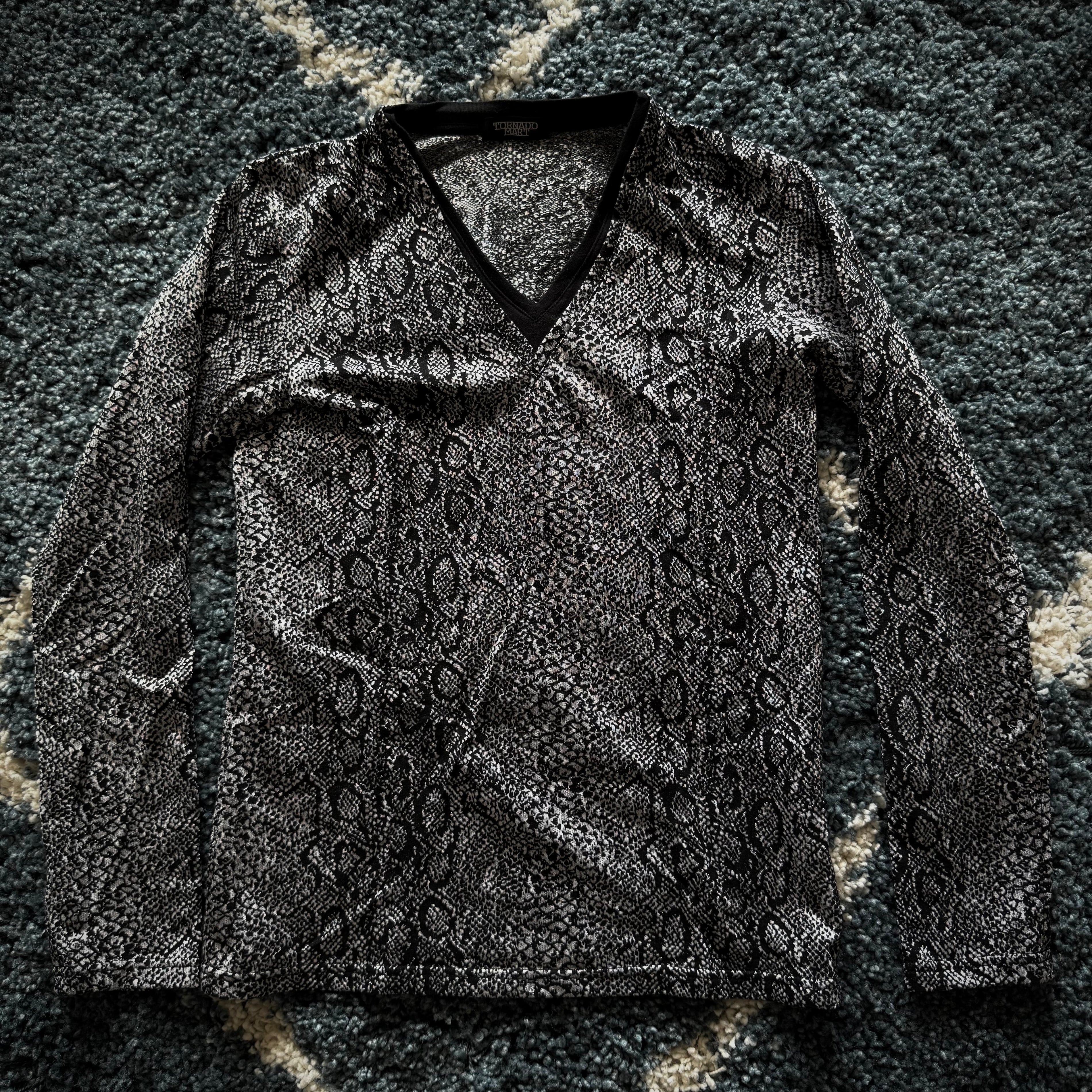 Tornado Mart reflective snakeskin longsleeve