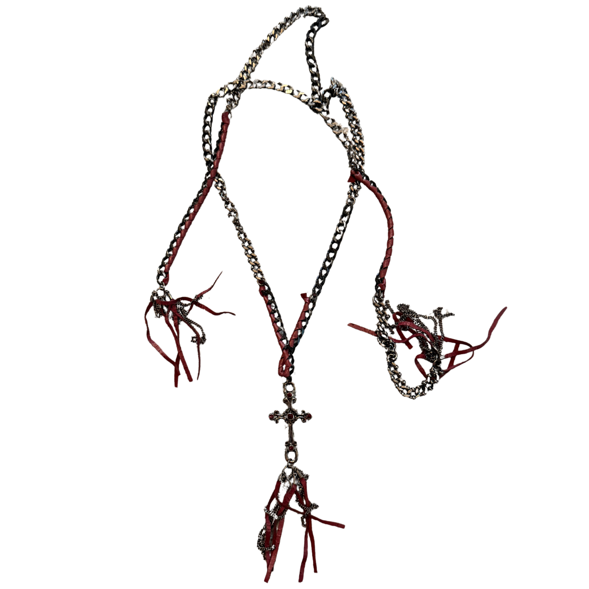 Tornado Mart Frankenstein Heavy Cross Necklace