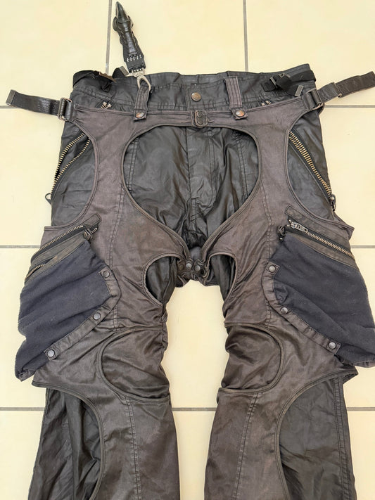 L.G.B. 4/4 Parachute Waxed Cargo Pants - wintexarchive