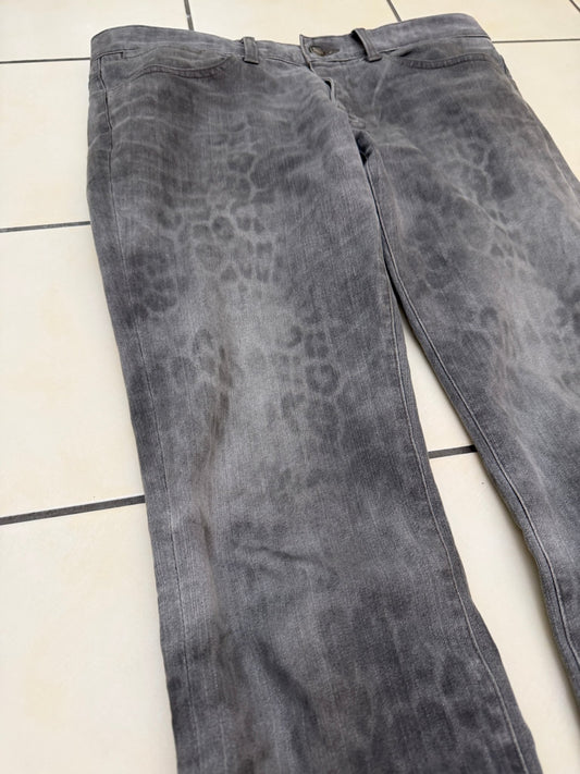 Schlussel Leopard Bootcut Pants - wintexarchive