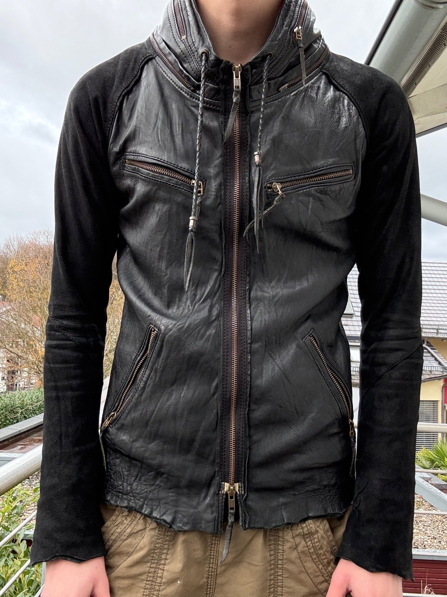 14th Addiction 2010 Bono Leather Hybrid Jacket - wintexarchive