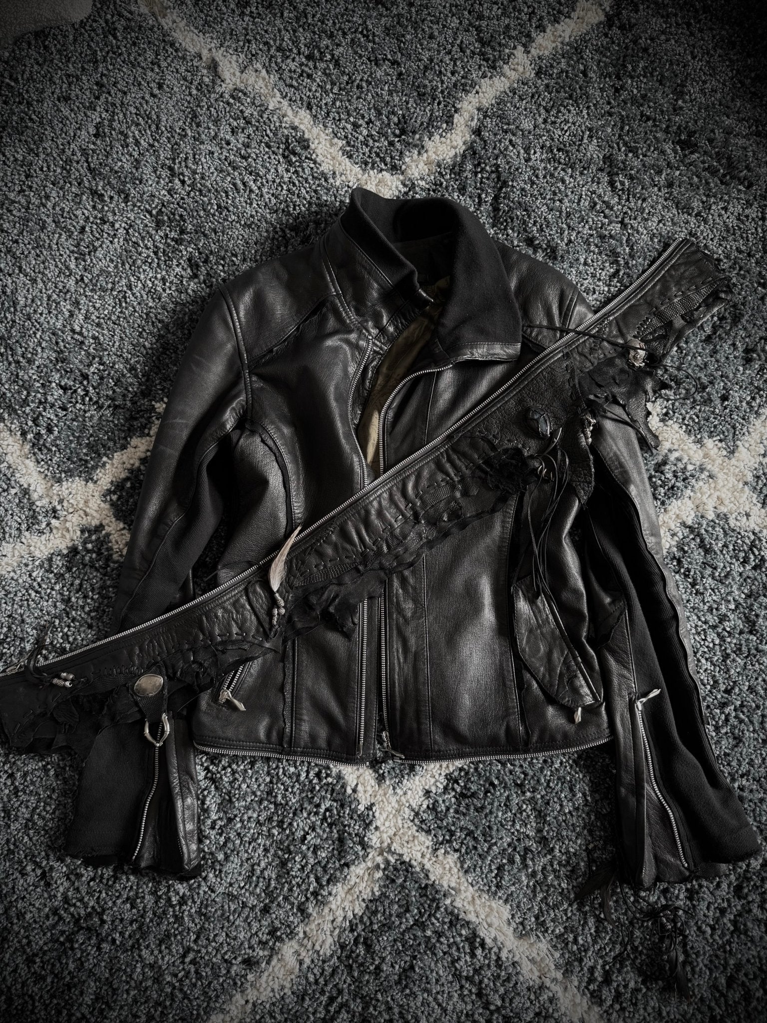 14th Addiction Custom Beat It Leather Jacket - wintexarchive