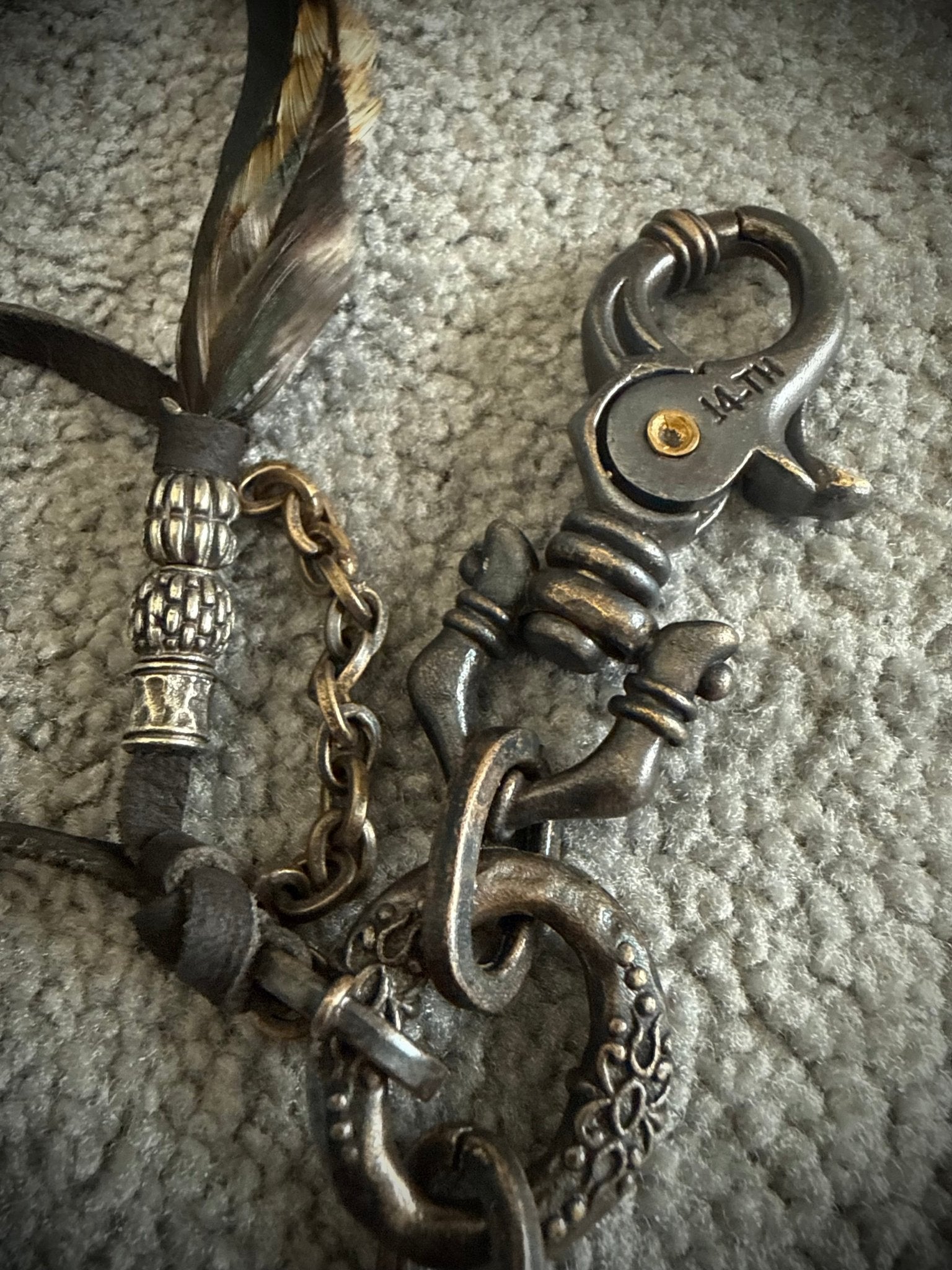 小物 [14th Addiction] wallet chain 14th Addiction Jaguar Nails Wallet Chain – wintexarchive
