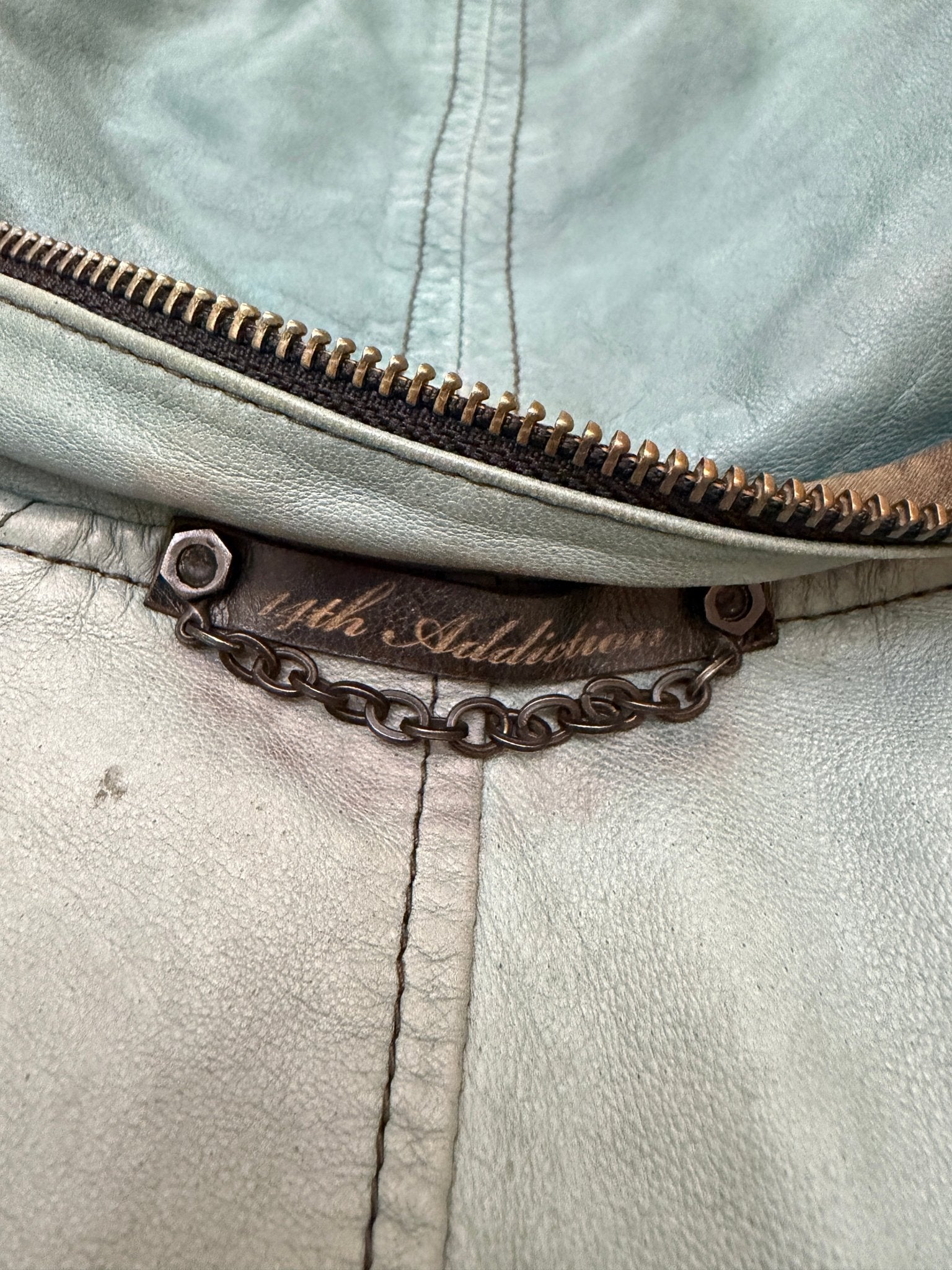 14th Addiction Turquoise Bono TY - B:01 Bono Leather Jacket - wintexarchive