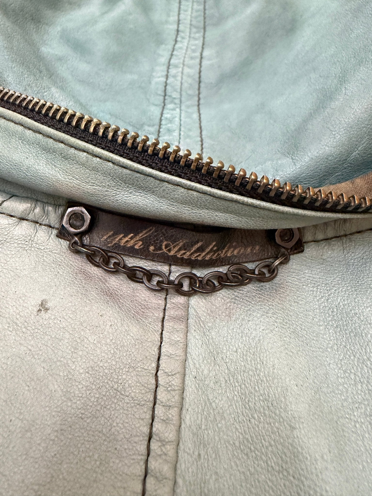 14th Addiction Turquoise Bono TY-B:01 Bono Leather Jacket - wintexarchive