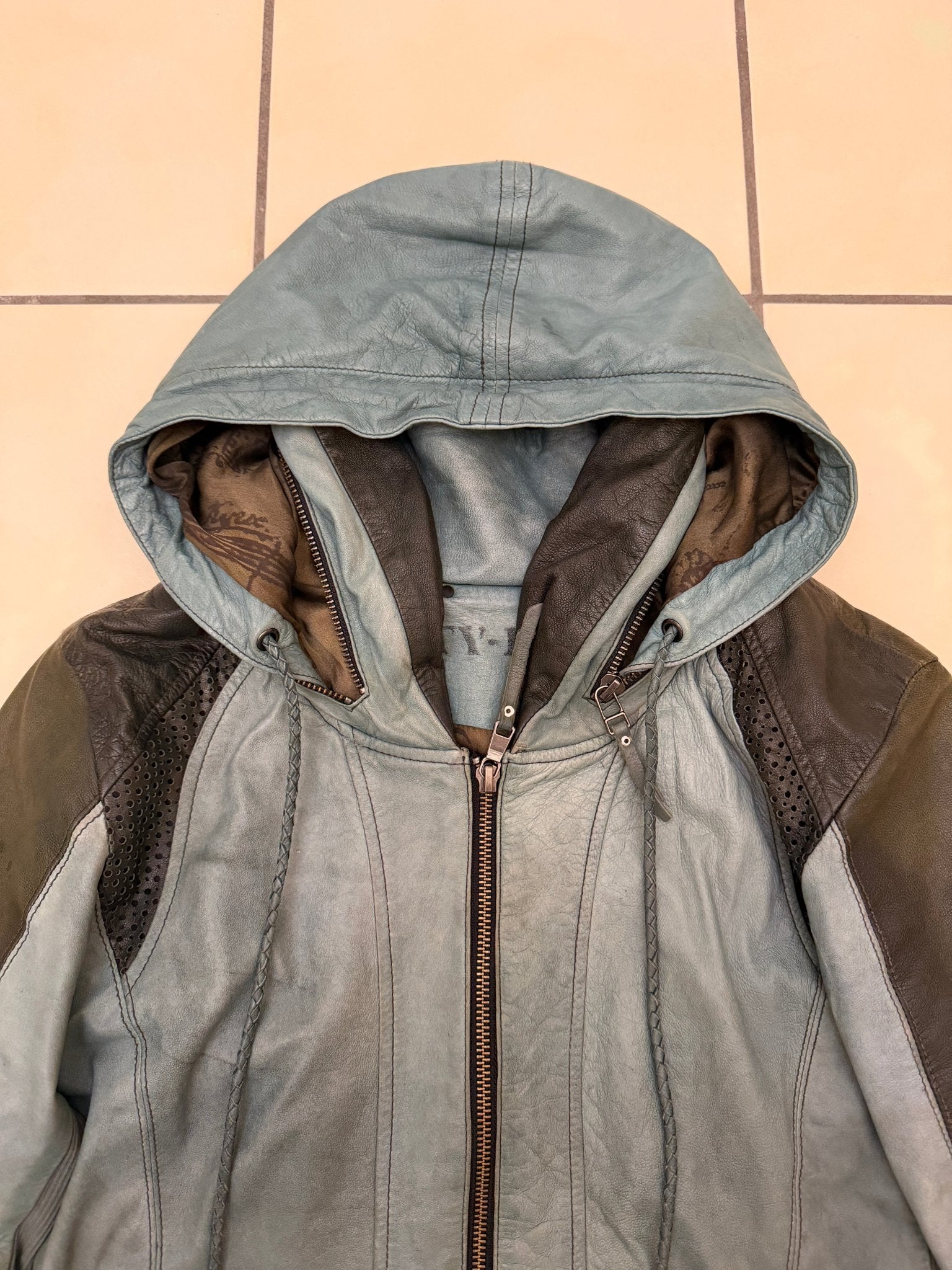 14th Addiction Turquoise Bono TY - B:01 Bono Leather Jacket - wintexarchive