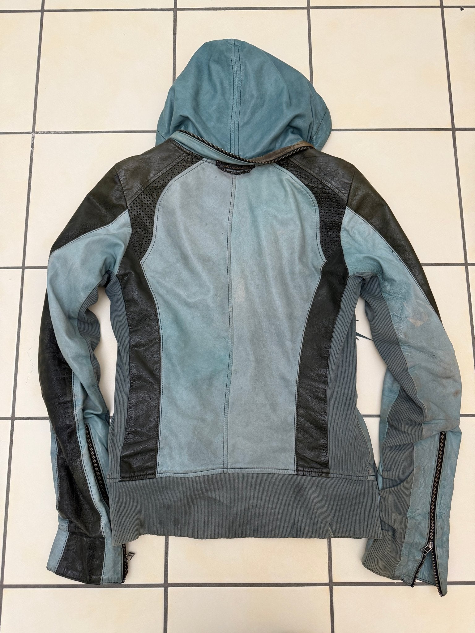 14th Addiction Turquoise Bono TY - B:01 Bono Leather Jacket - wintexarchive