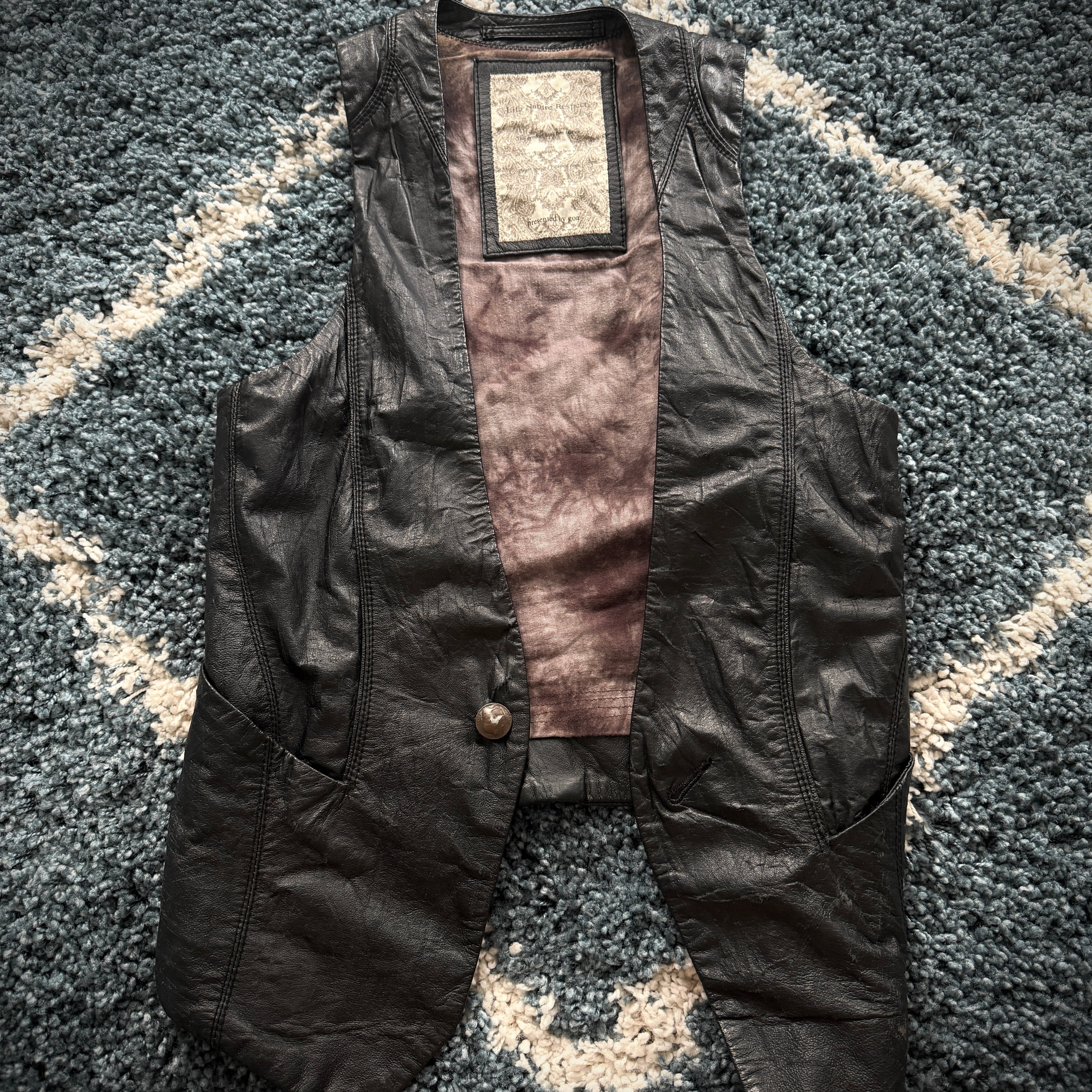G.O.A Leather Buffalo Coin Vest