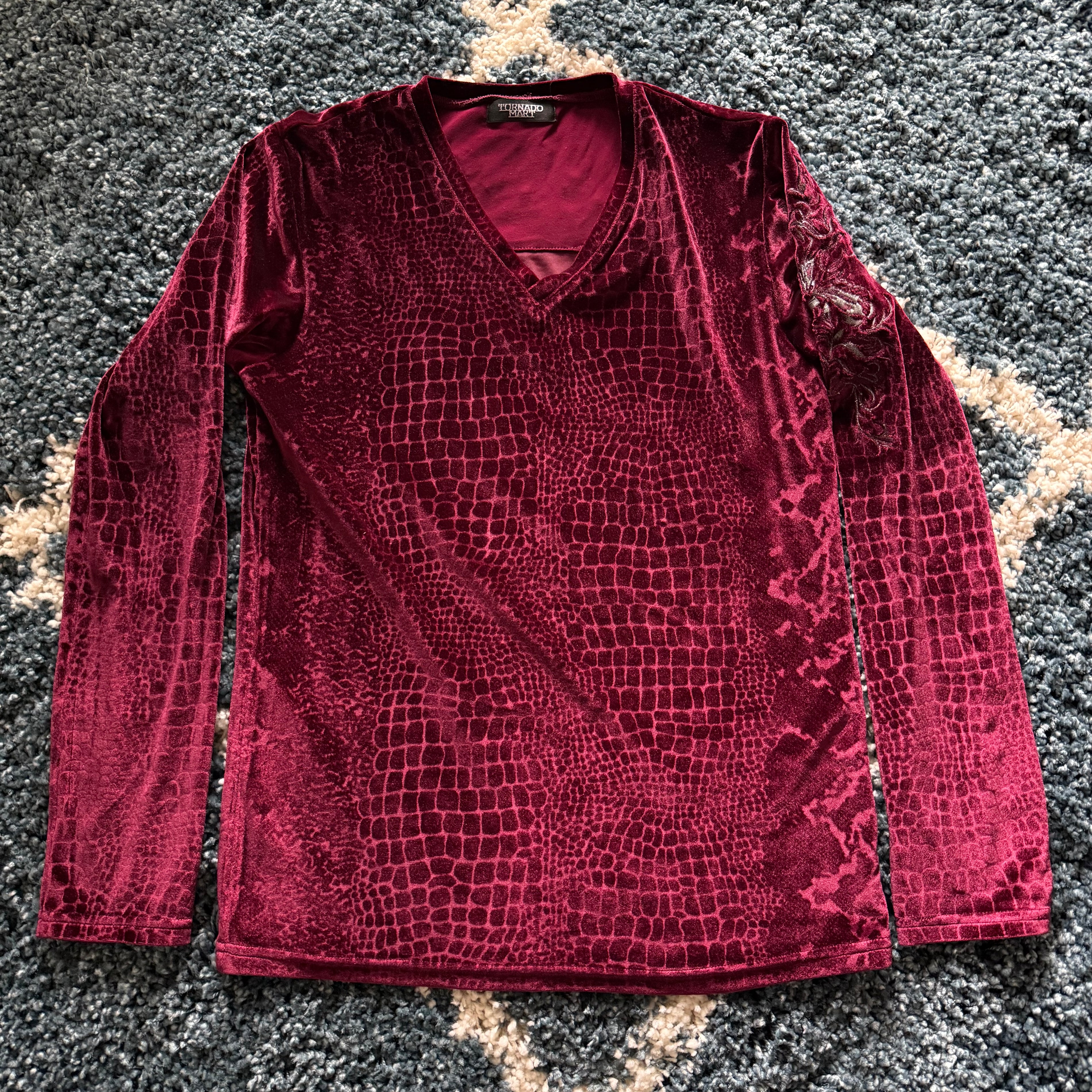 Tornado Mart Velour Tribal Royal Longsleeve