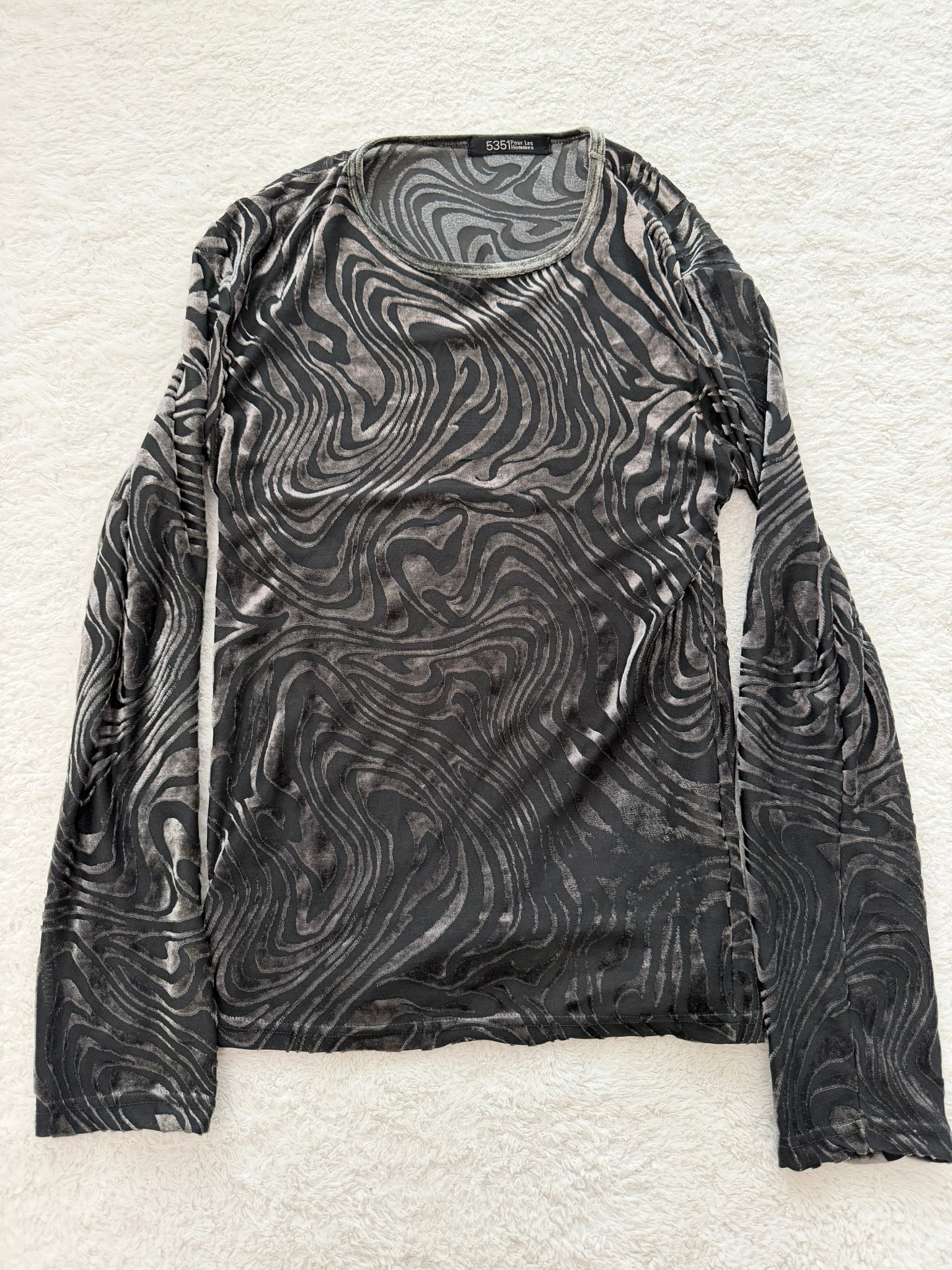 5351 Oil Velour Longsleeve - wintexarchive