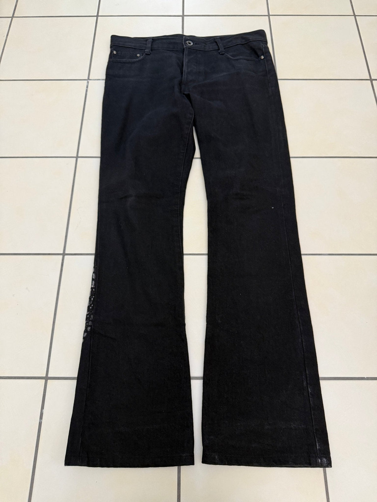 5351 Pour Les Hommes Crocodile Flared Pants - wintexarchive