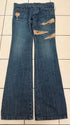 5351 Pour Les Hommes Distressed Python Flared Denim Pants - wintexarchive