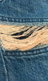 5351 Pour Les Hommes Distressed Python Flared Denim Pants - wintexarchive