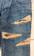 5351 Pour Les Hommes Distressed Python Flared Denim Pants - wintexarchive