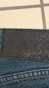 5351 Pour Les Hommes Distressed Python Flared Denim Pants - wintexarchive