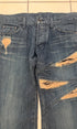 5351 Pour Les Hommes Distressed Python Flared Denim Pants - wintexarchive