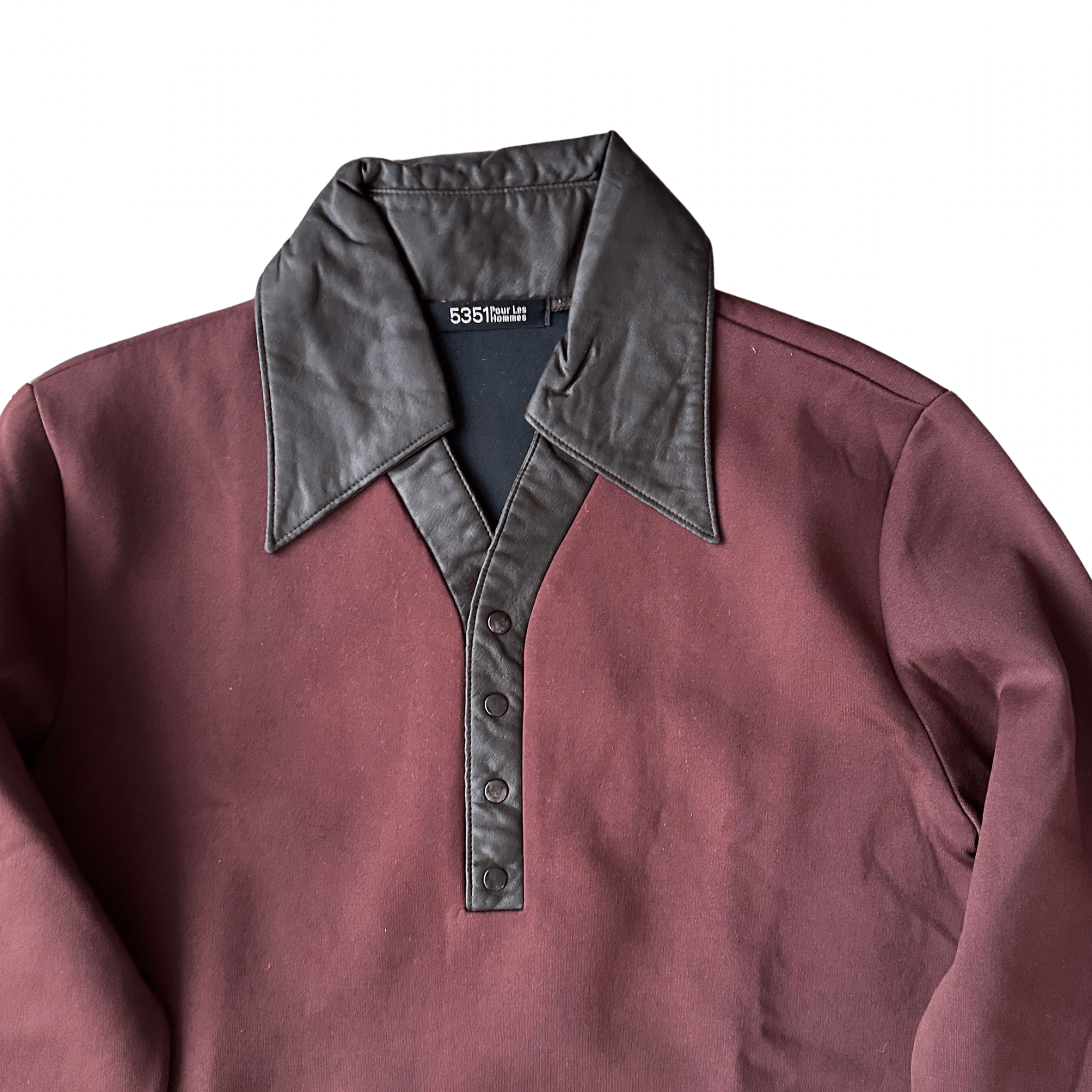 5351 Pour Les Hommes Leather Details Longsleeve - wintexarchive