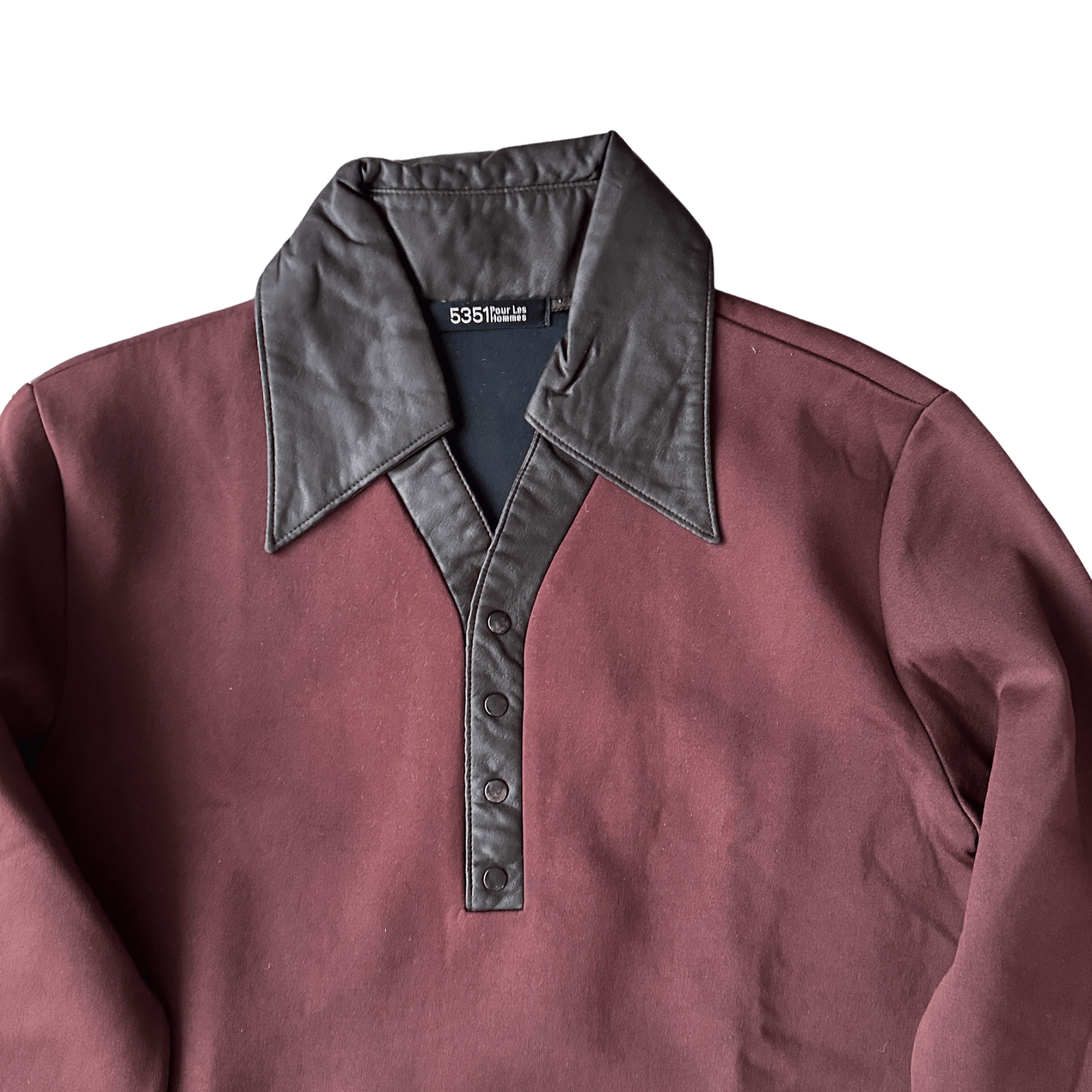 5351 Pour Les Hommes Leather Details Longsleeve - wintexarchive