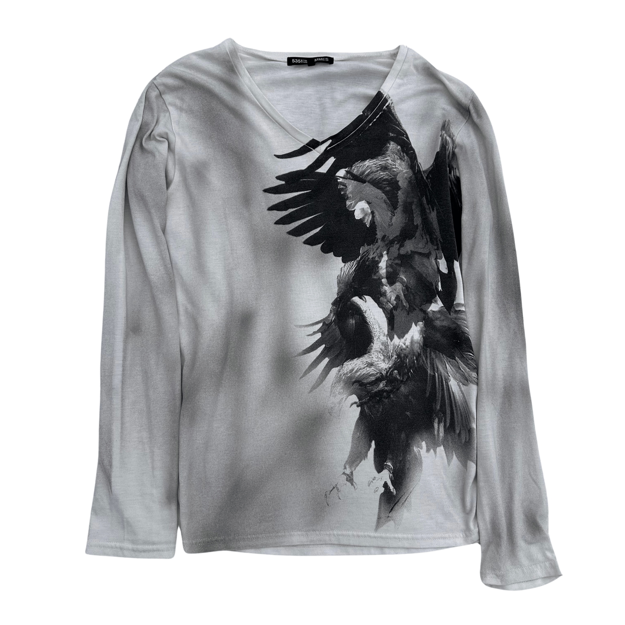 5351 Pour Les Hommes washed Eagle Longsleeve - wintexarchive