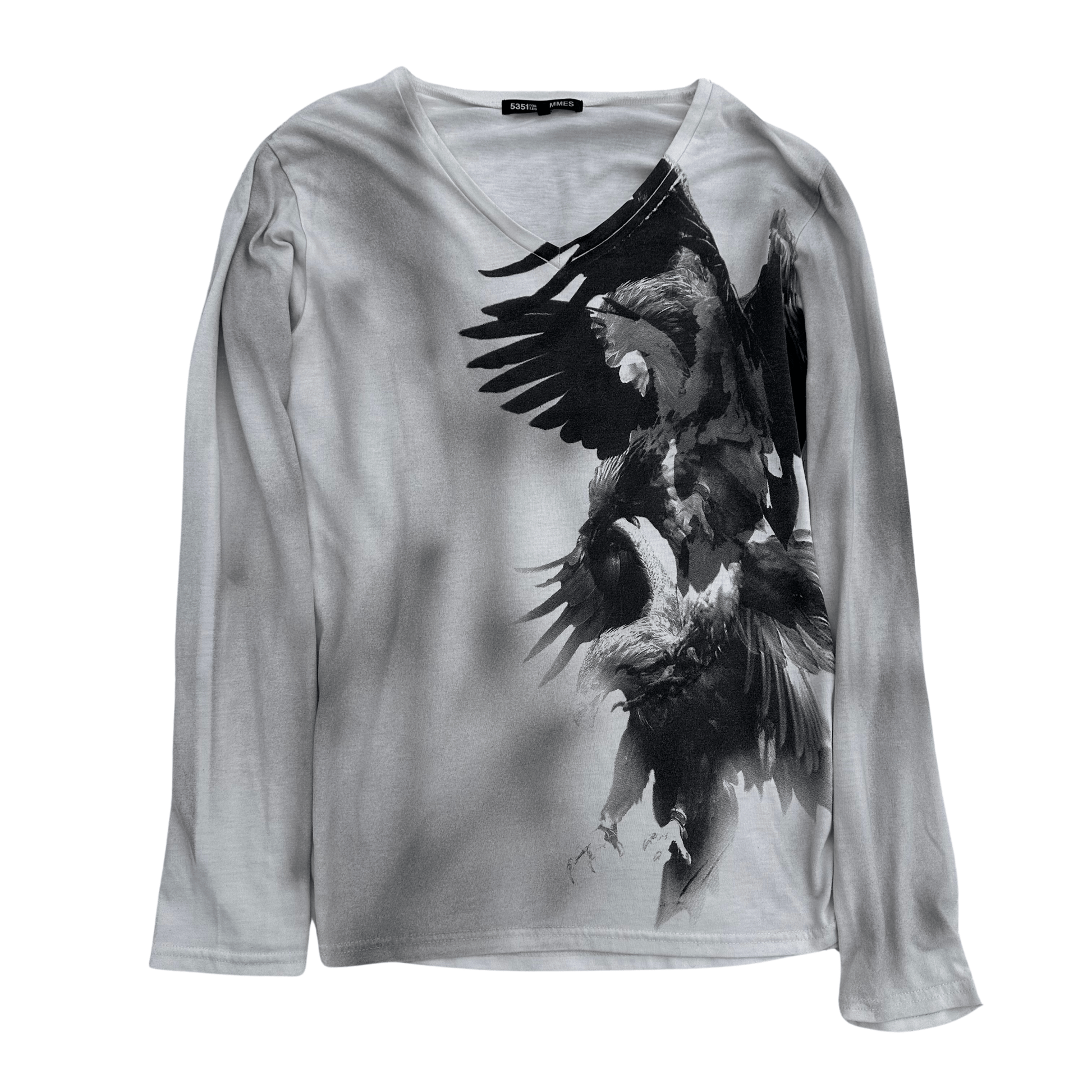 5351 Pour Les Hommes washed Eagle Longsleeve - wintexarchive