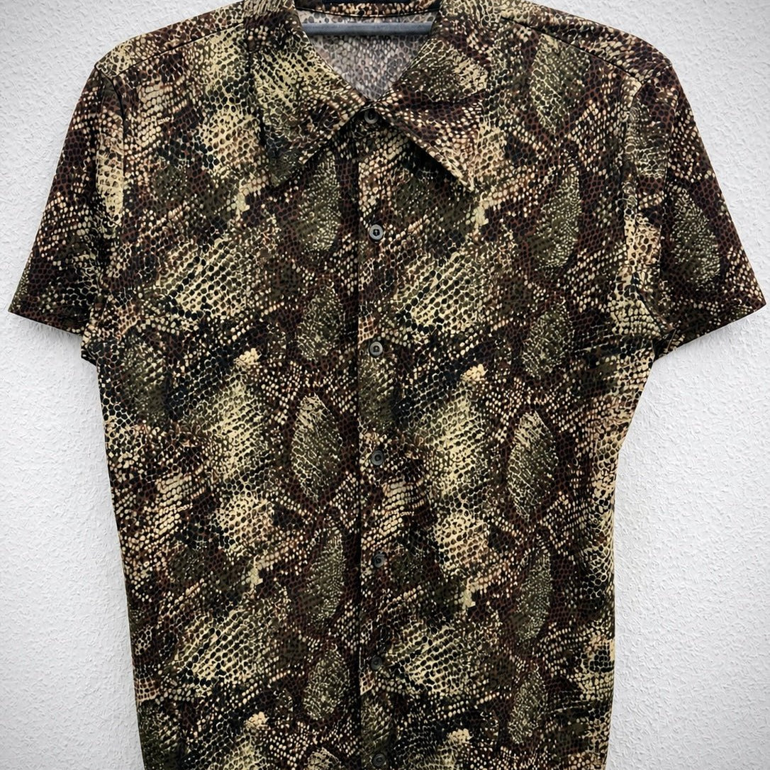 5351 Snakeskin Button Up - wintexarchive