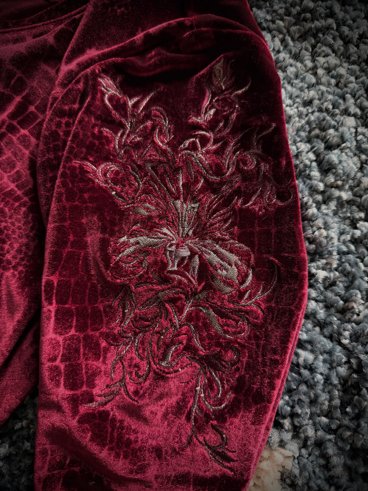 Tornado Mart Velour Tribal Royal Longsleeve
