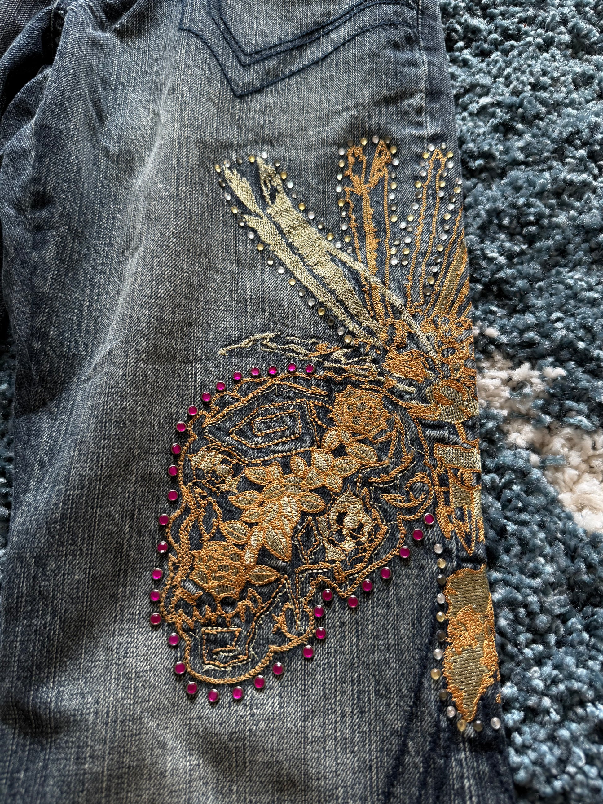Tornado Mart Tribal flared Jeans