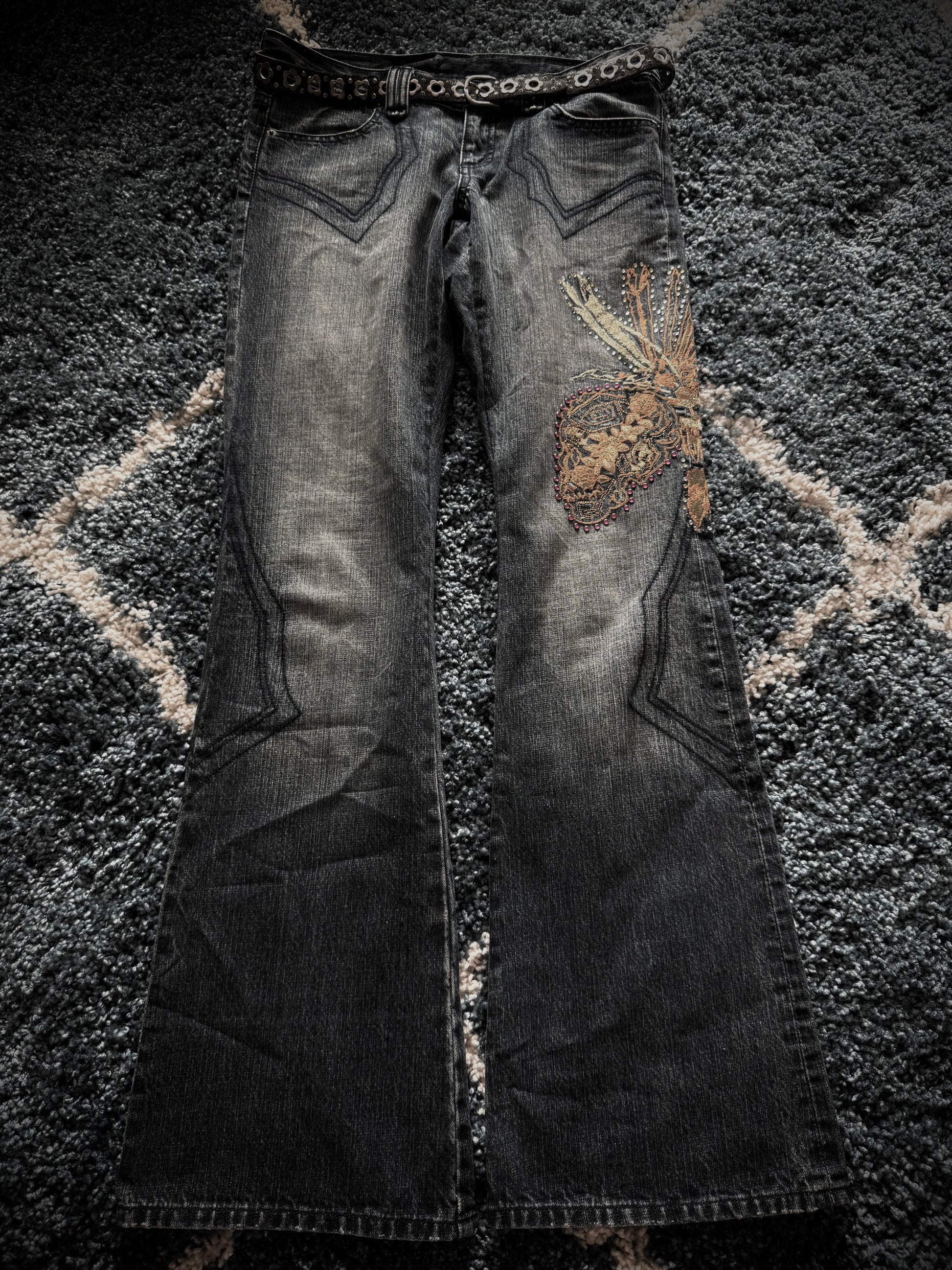 Tornado Mart Tribal flared Jeans
