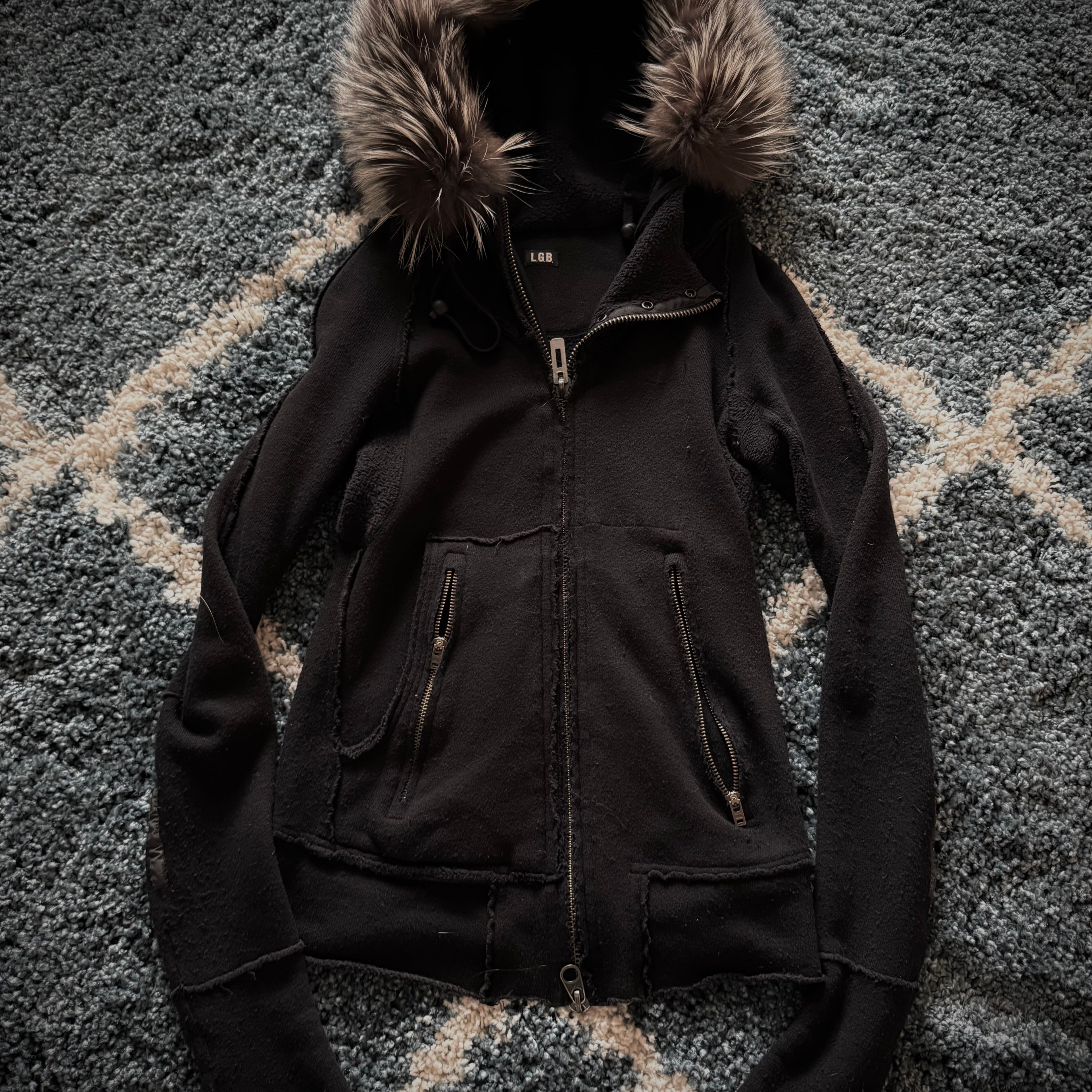 L.G.B. Fox Fur Trim Parka
