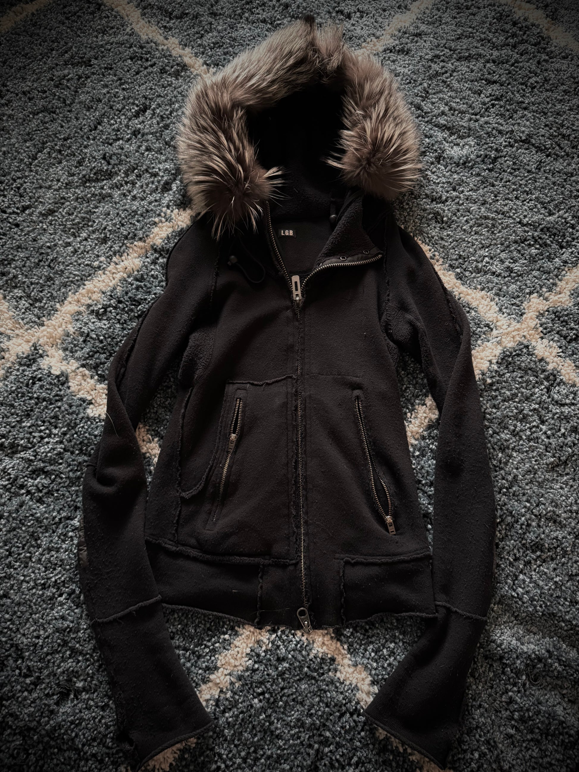 L.G.B. Fox Fur Trim Parka