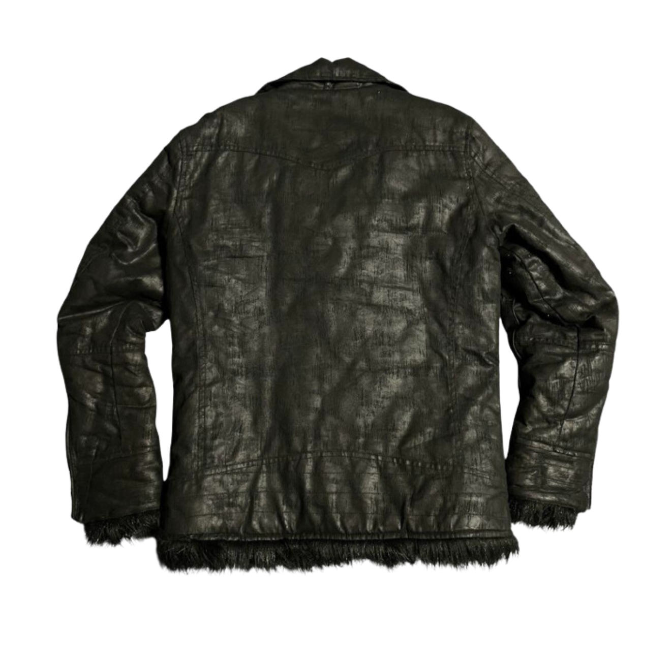 In the attic fur rider jacket