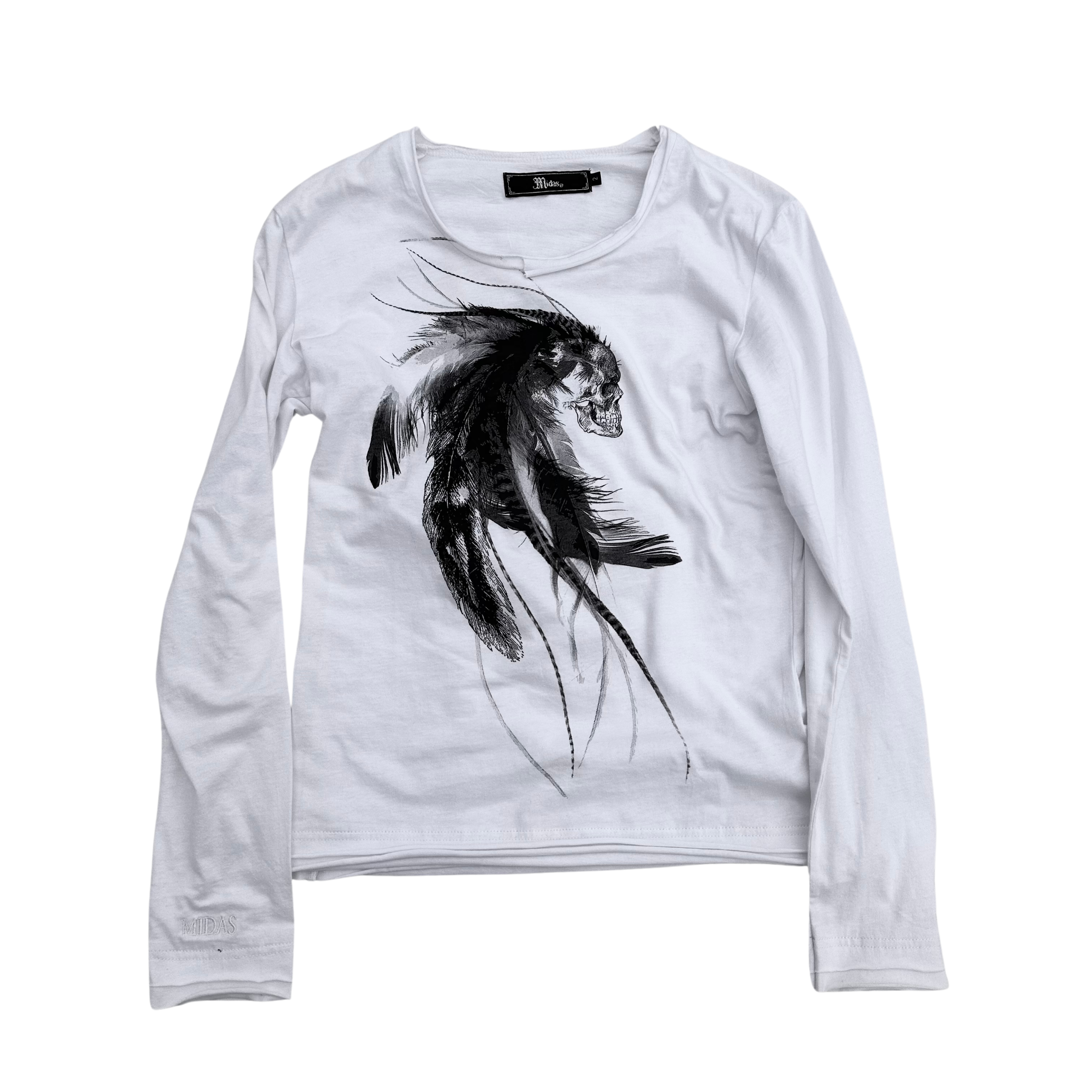 Midas feather skull Longsleeve