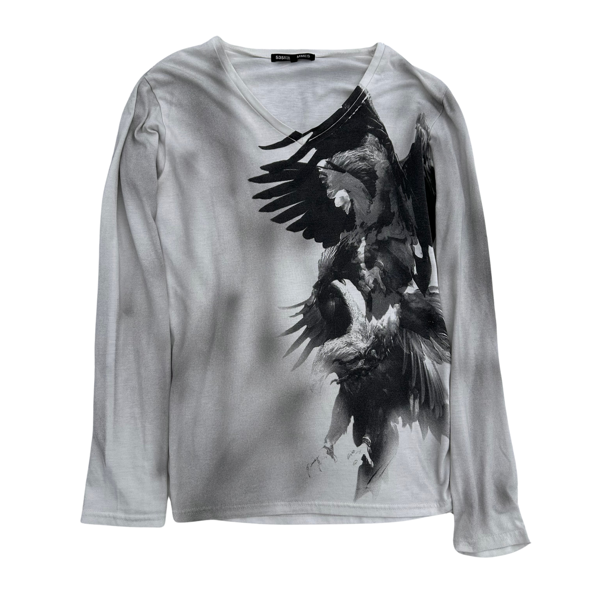5351 Pour Les Hommes washed Eagle Longsleeve