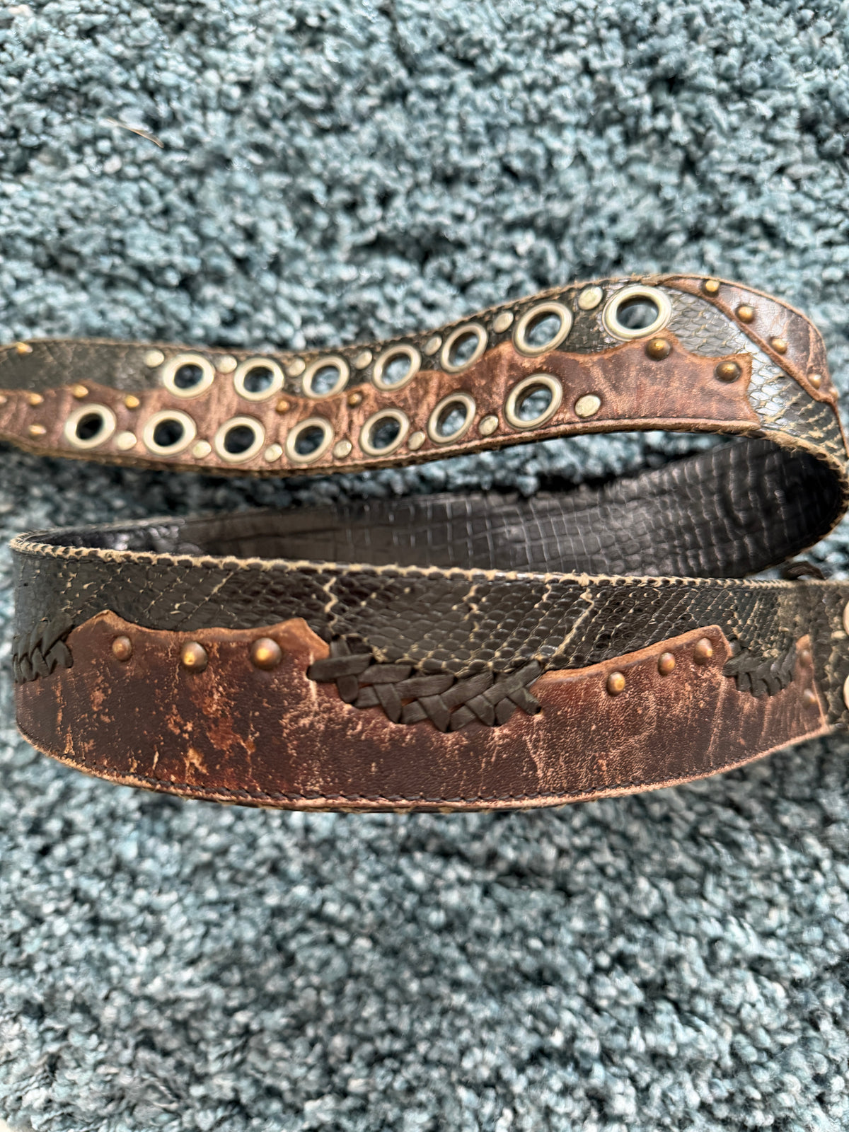 KMRII OG SNAKE & CROC BELT