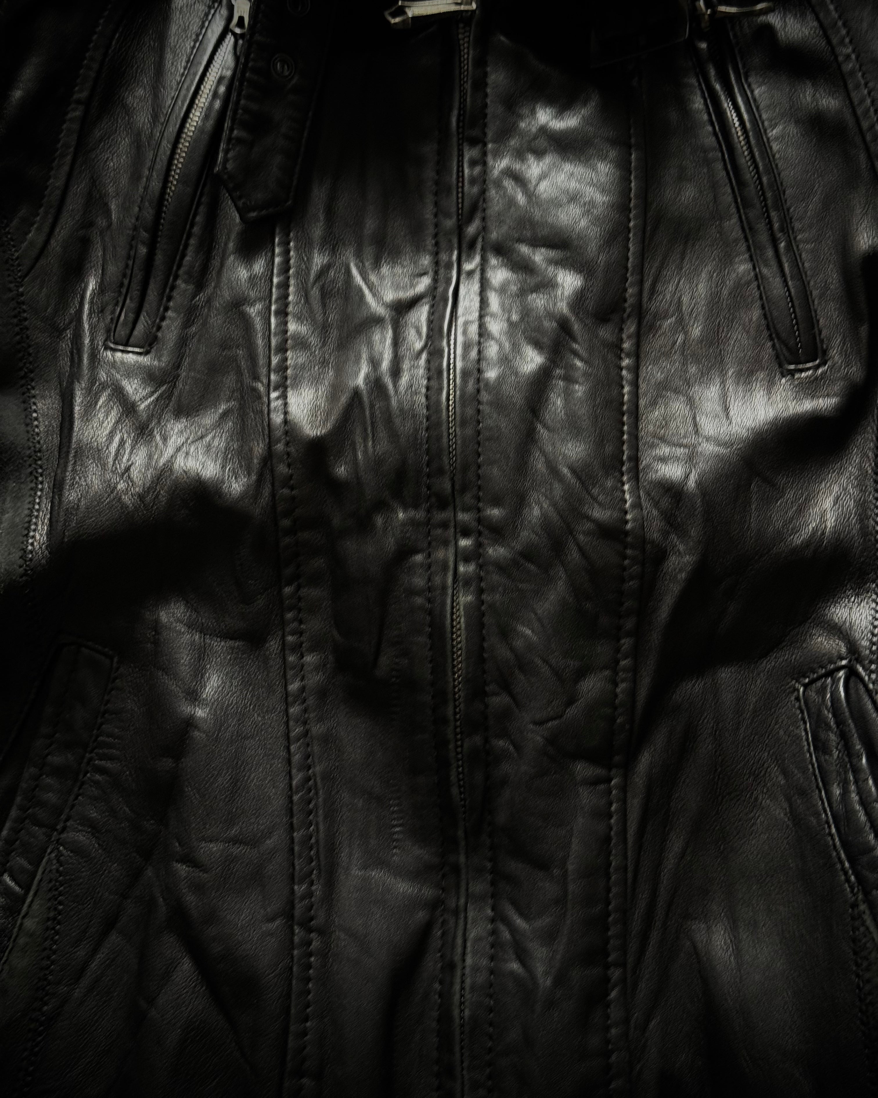 5351 Pour Les Hommes Hybrid Leather Jacket