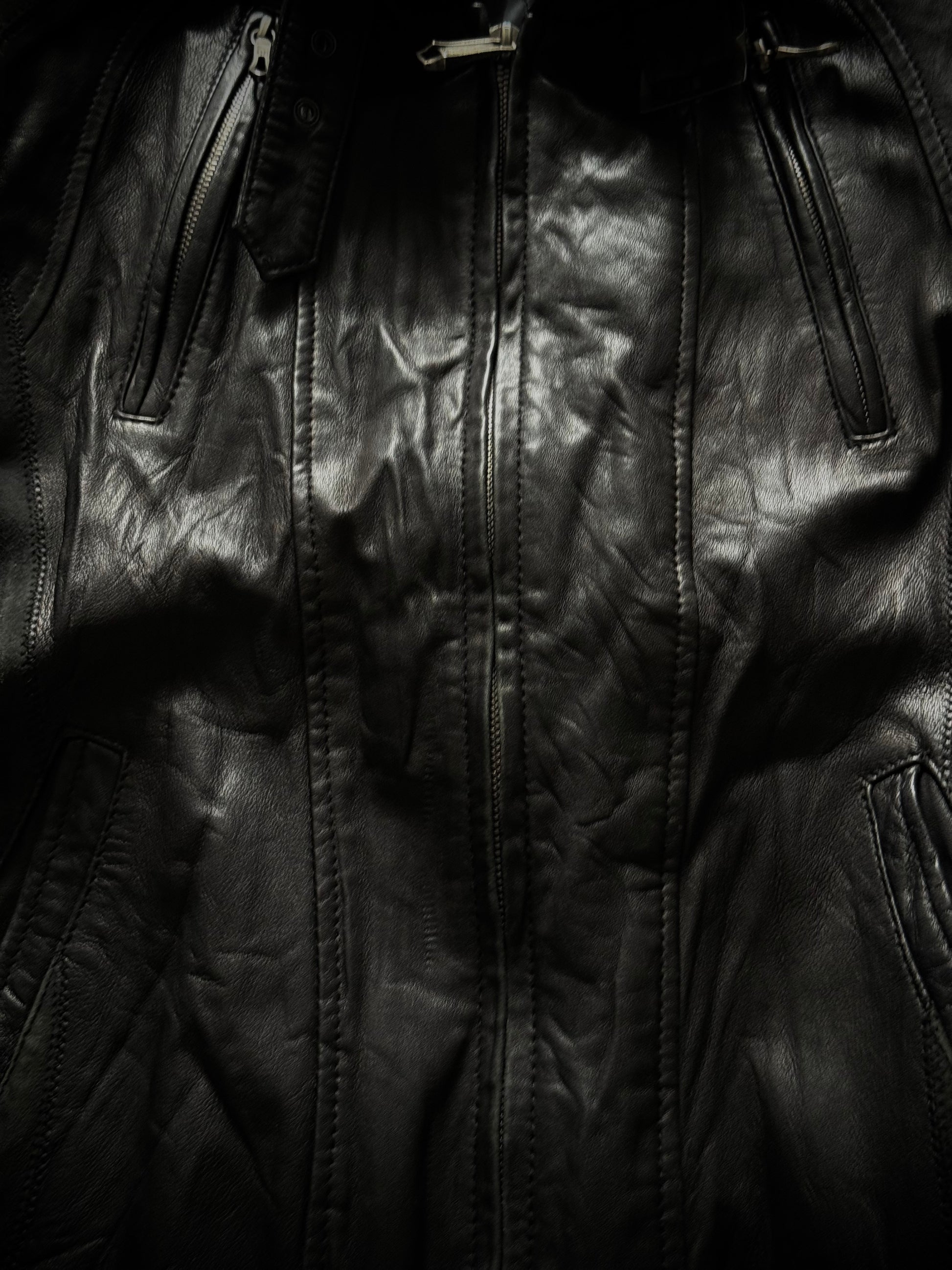 5351 Pour Les Hommes Hybrid Leather Jacket