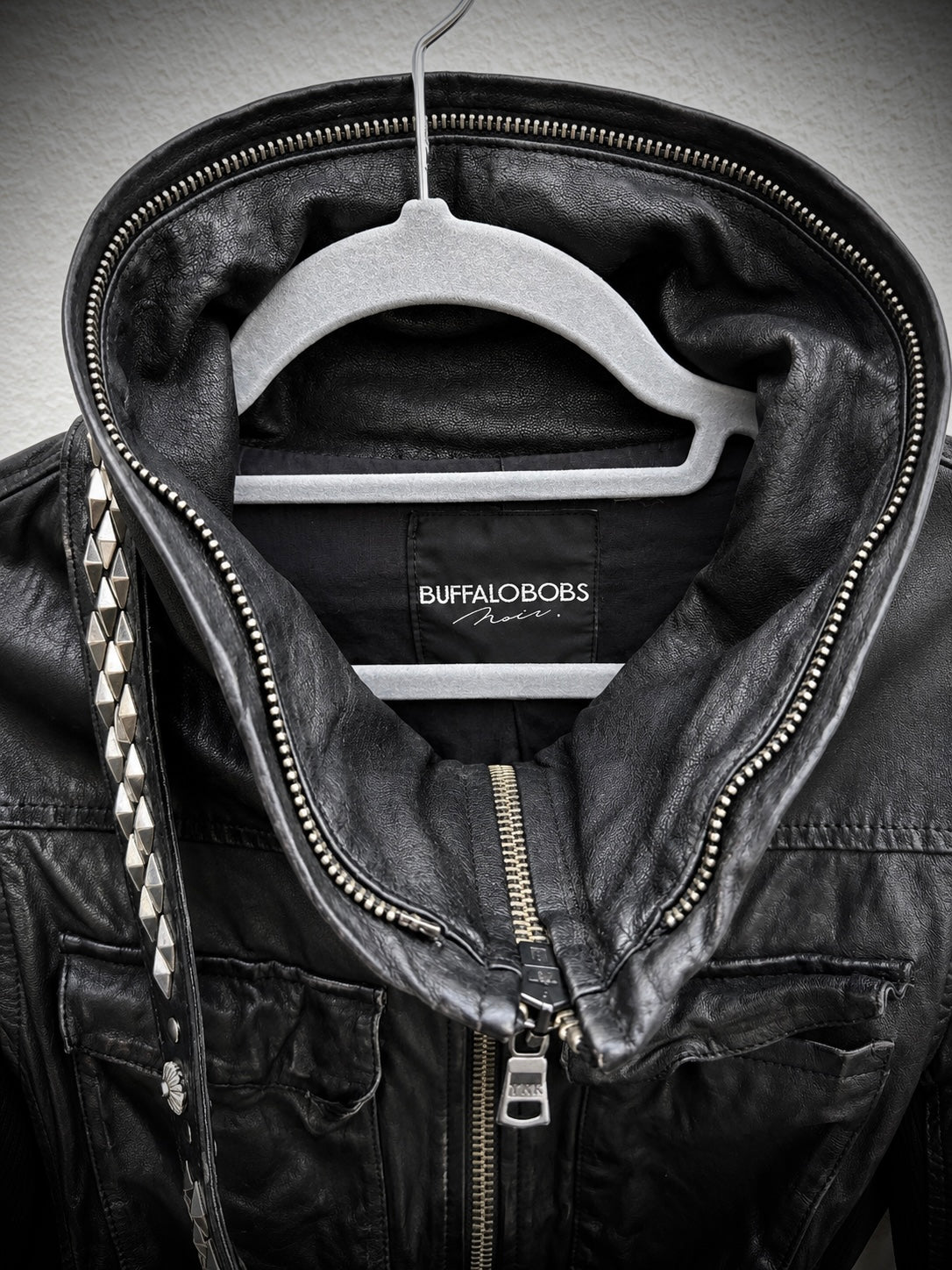 Buffalo Bobs High Neck Leather Jacket