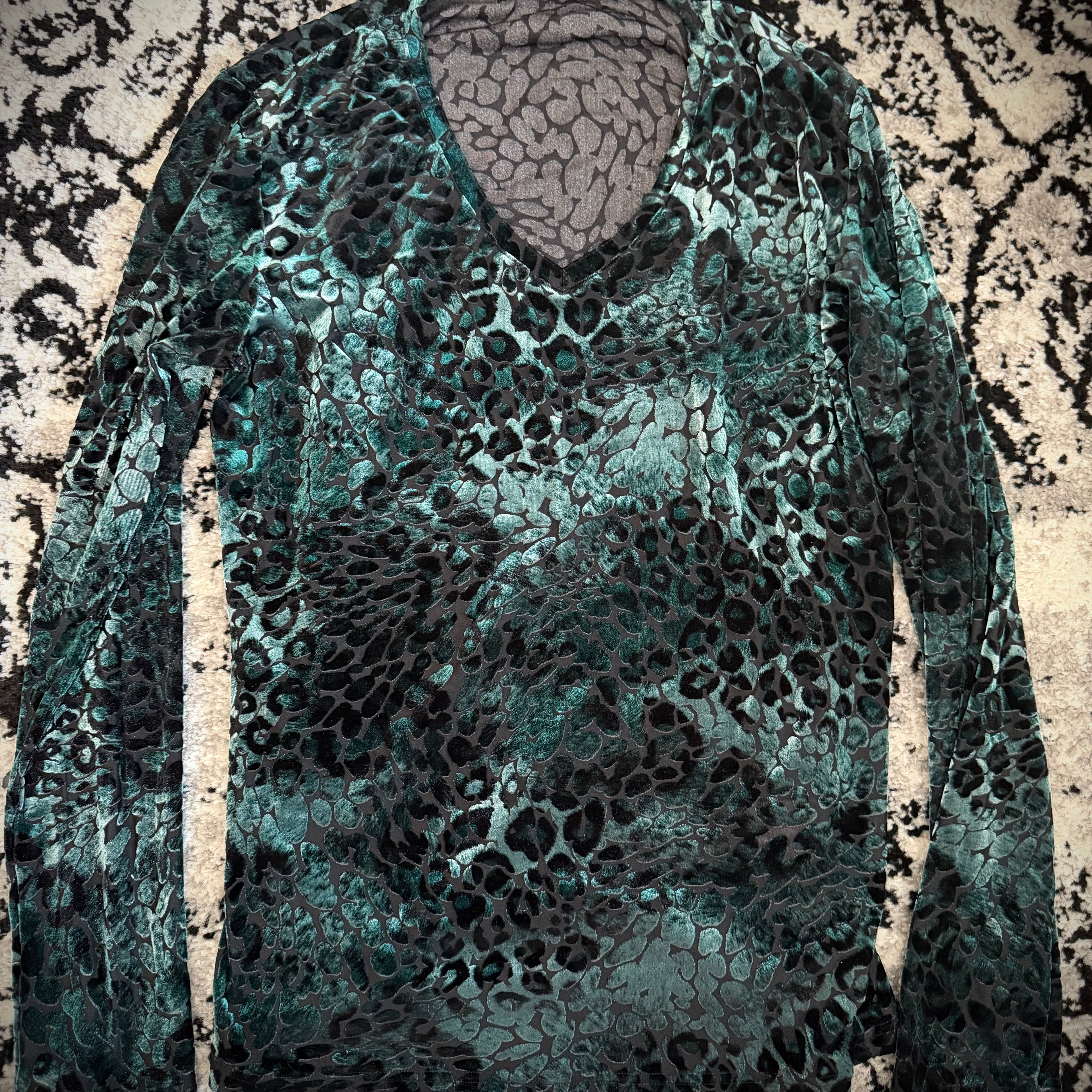 Tornado Mart Electric Leopard Velour Longsleeve