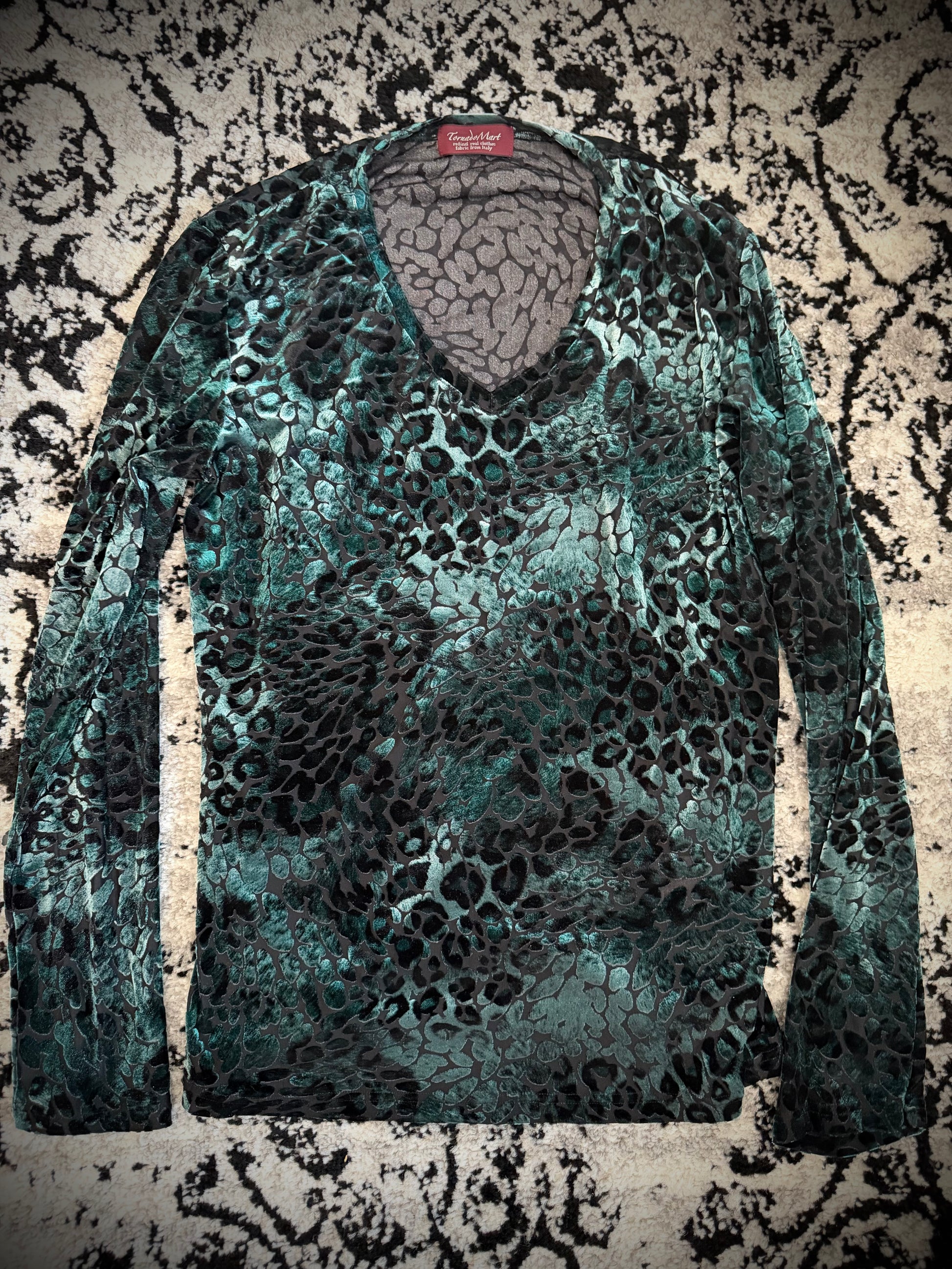 Tornado Mart Electric Leopard Velour Longsleeve