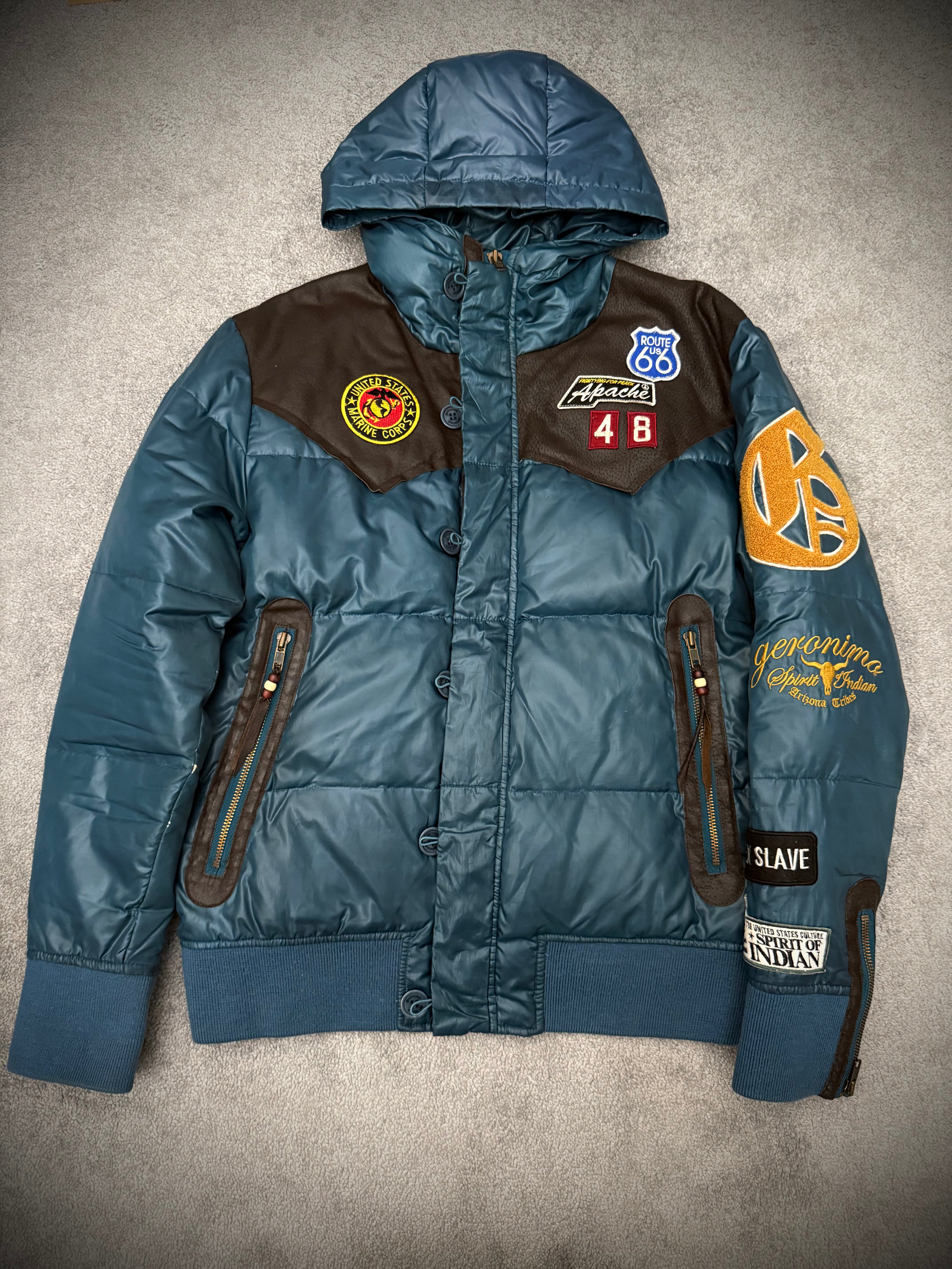 Geronimo Patched Puffer Jacket