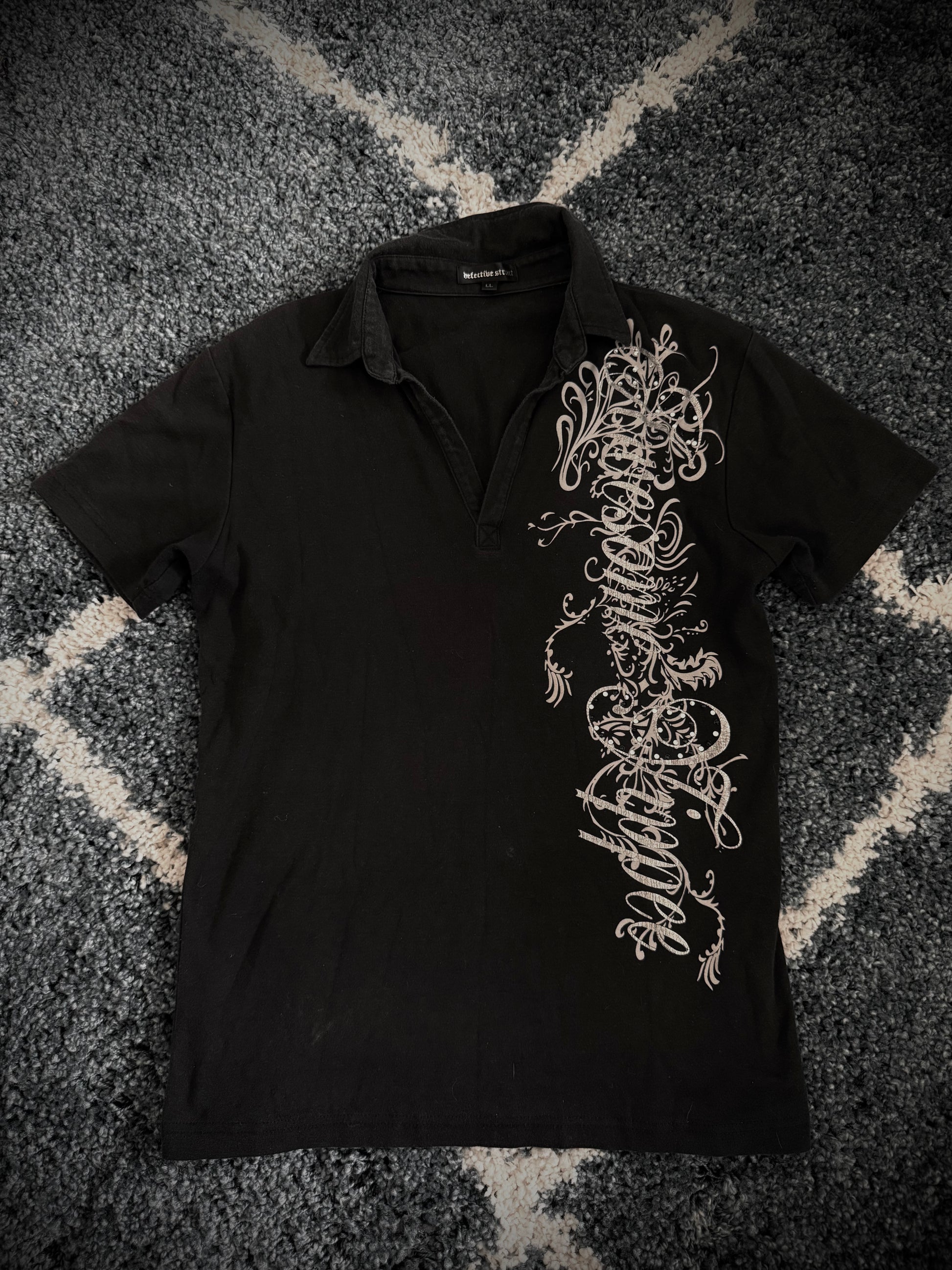 defective tribal poem polo shirt