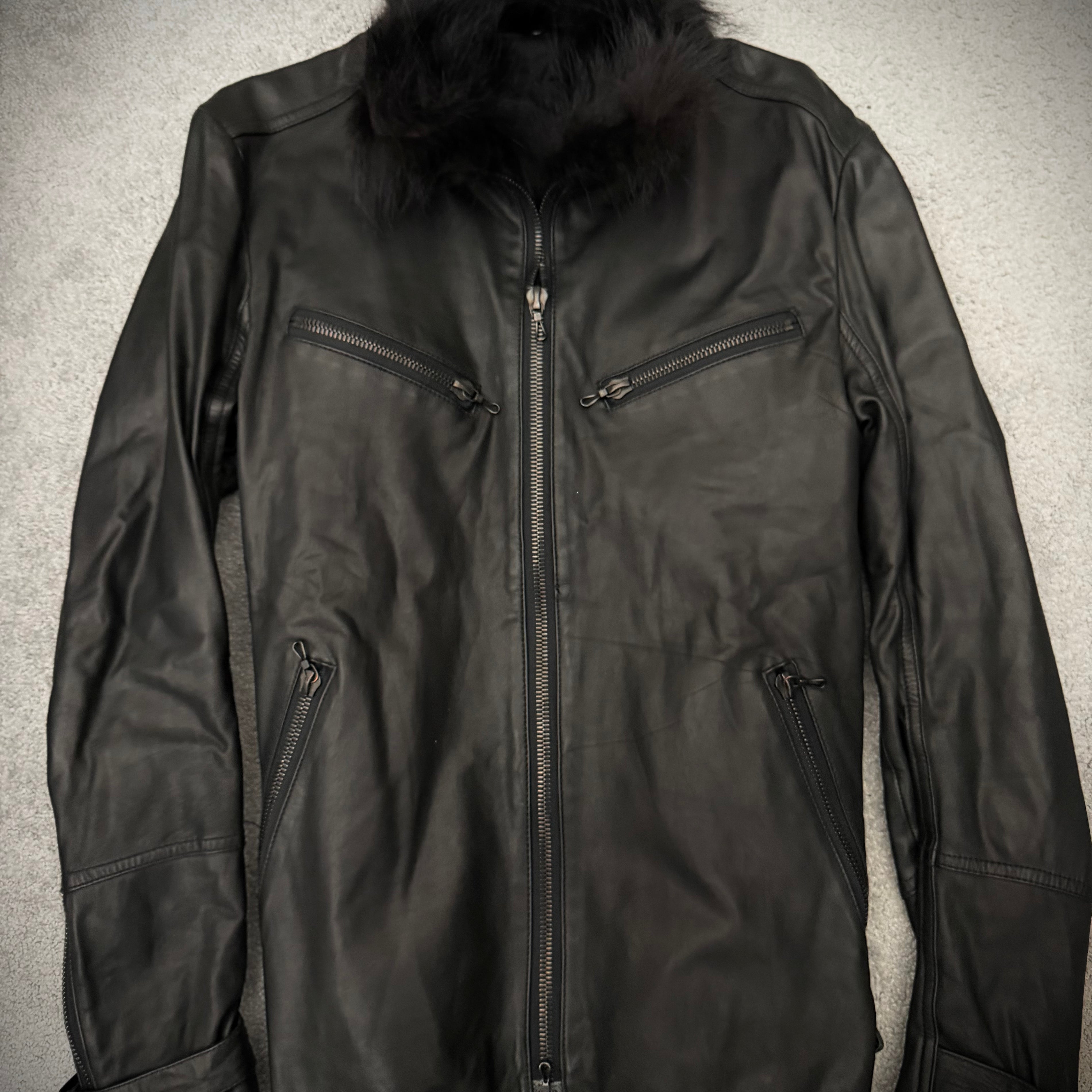 Shellac Belted Fur Jacket