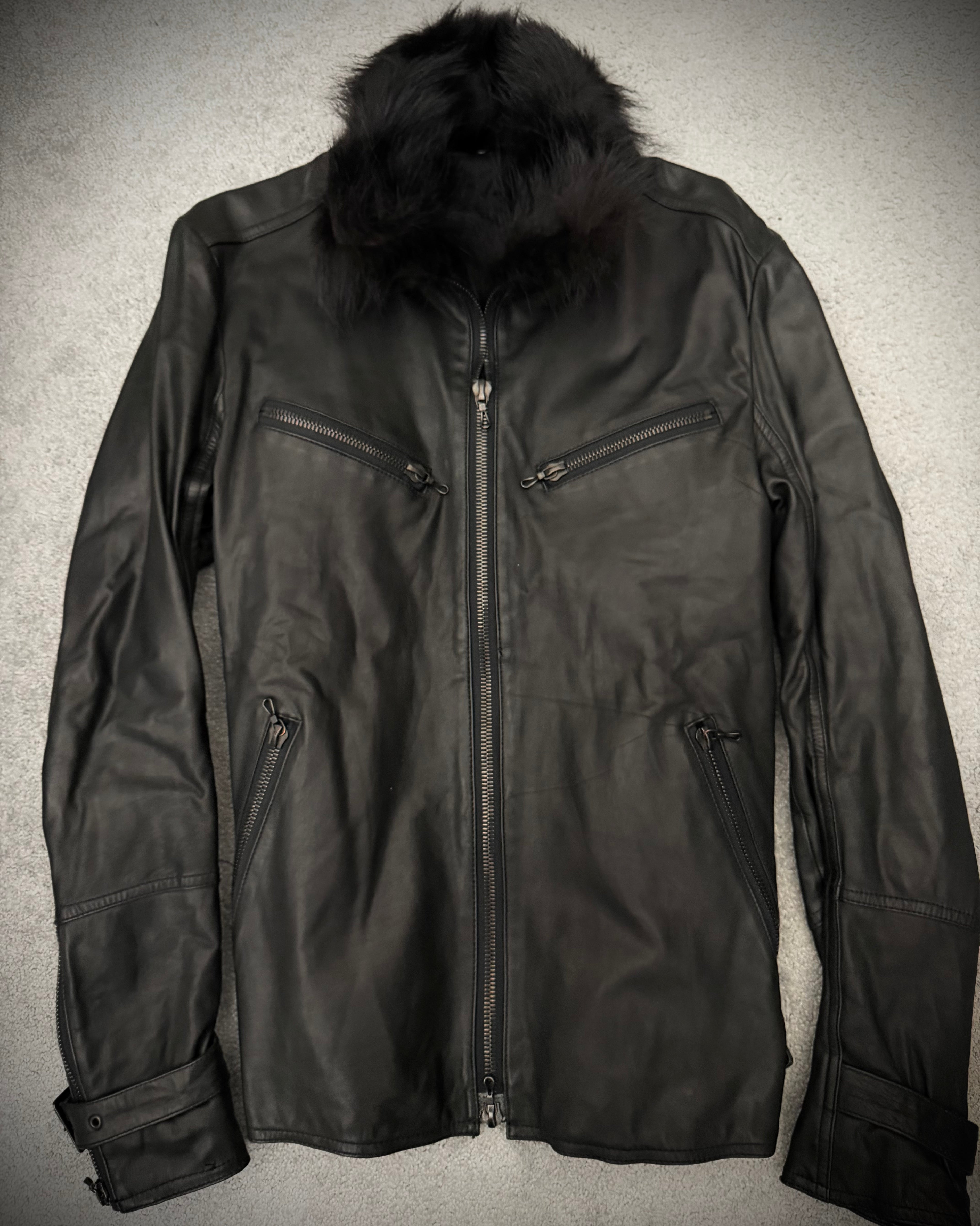 Shellac Belted Fur Jacket