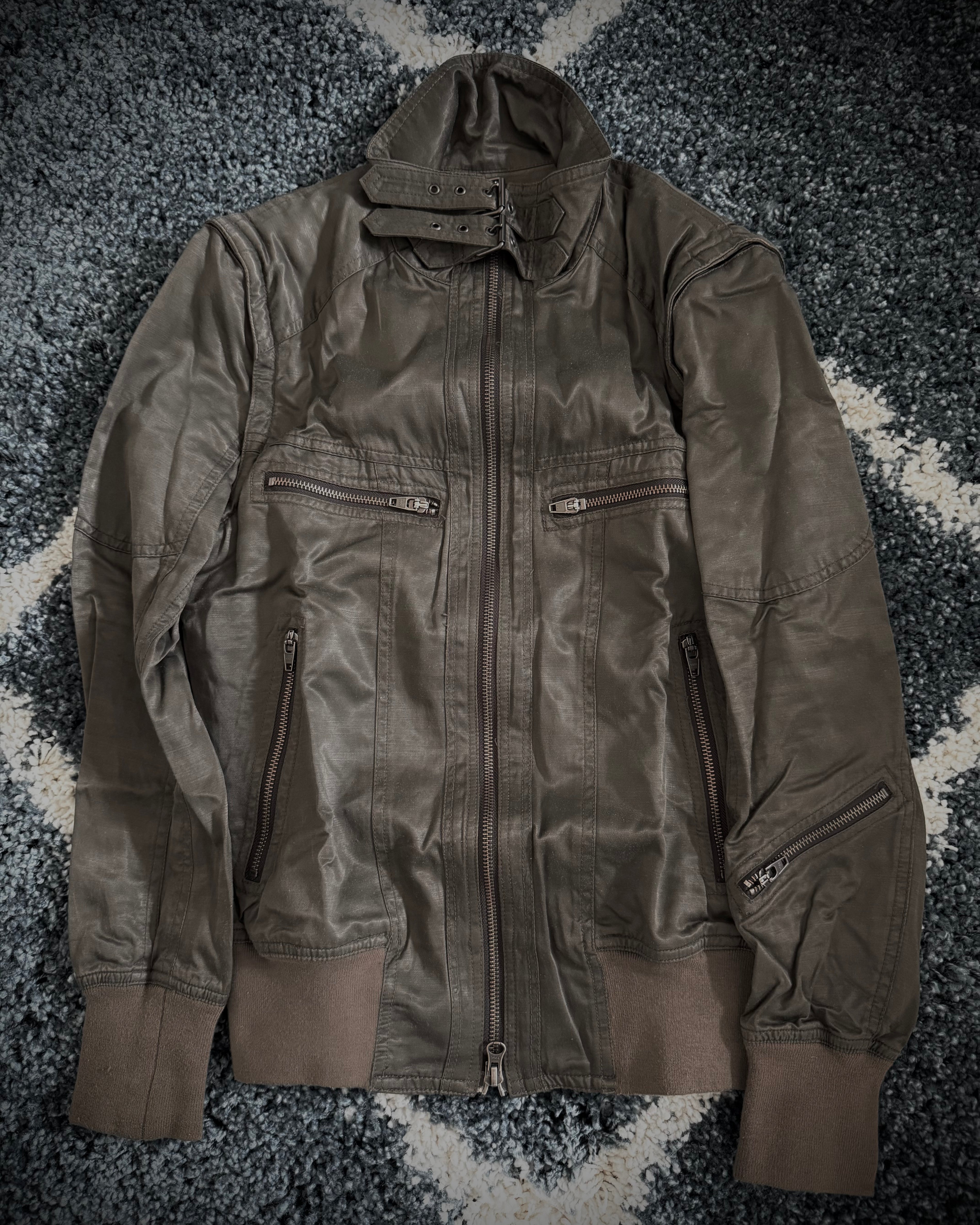 Schlussel convertible military jacket