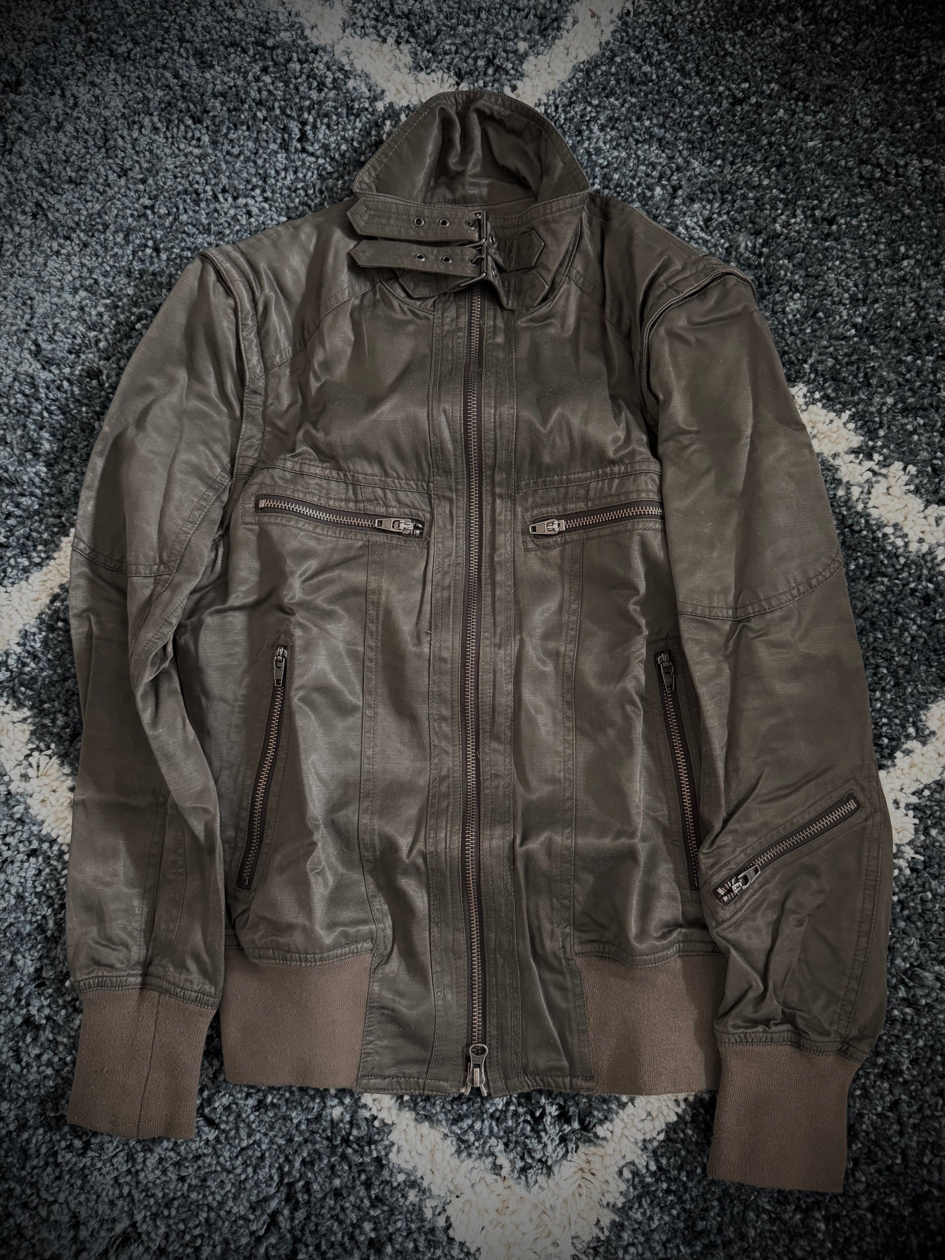 Schlussel convertible military jacket