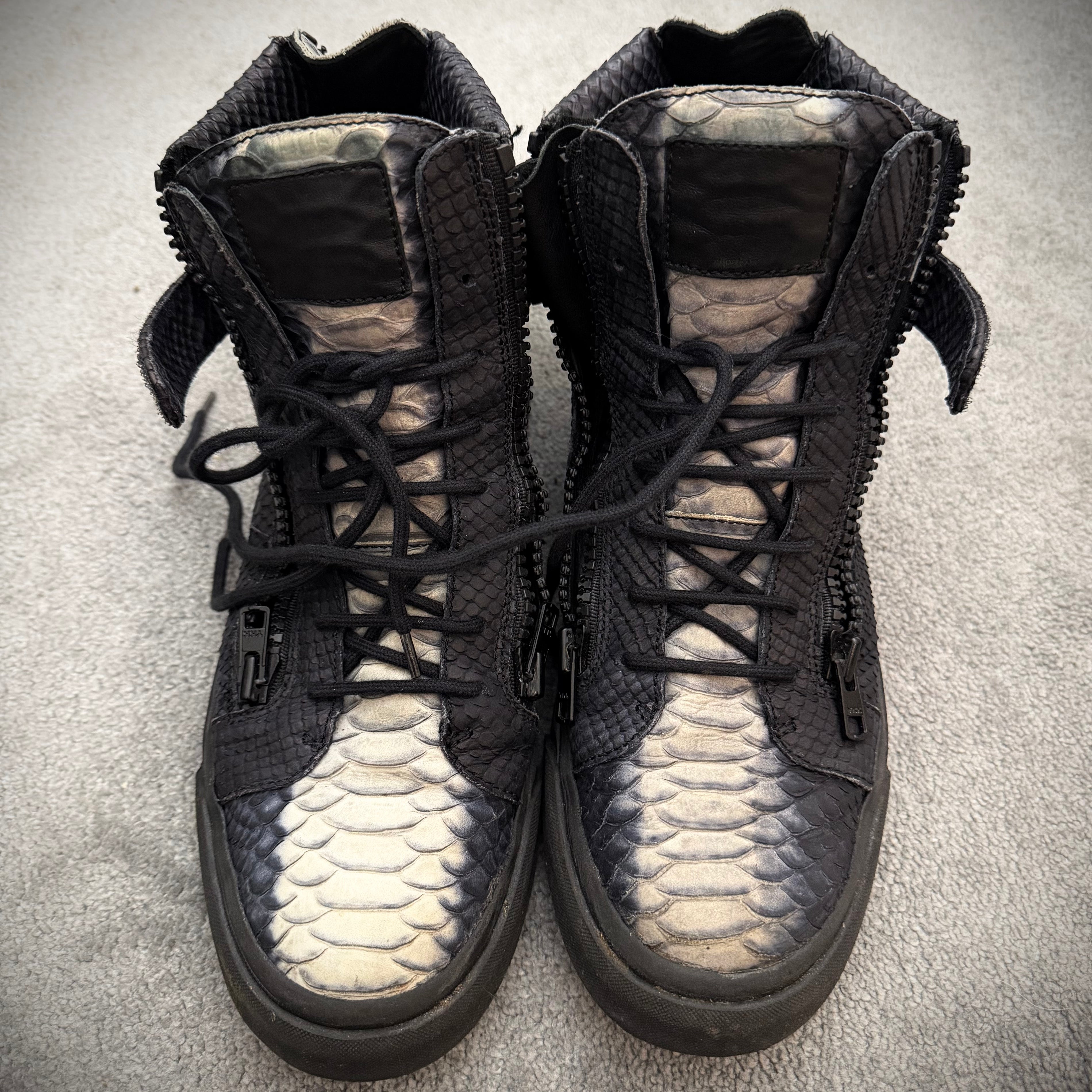 Giuseppe Zanotti x Lehmann Snakeskin Sneaker