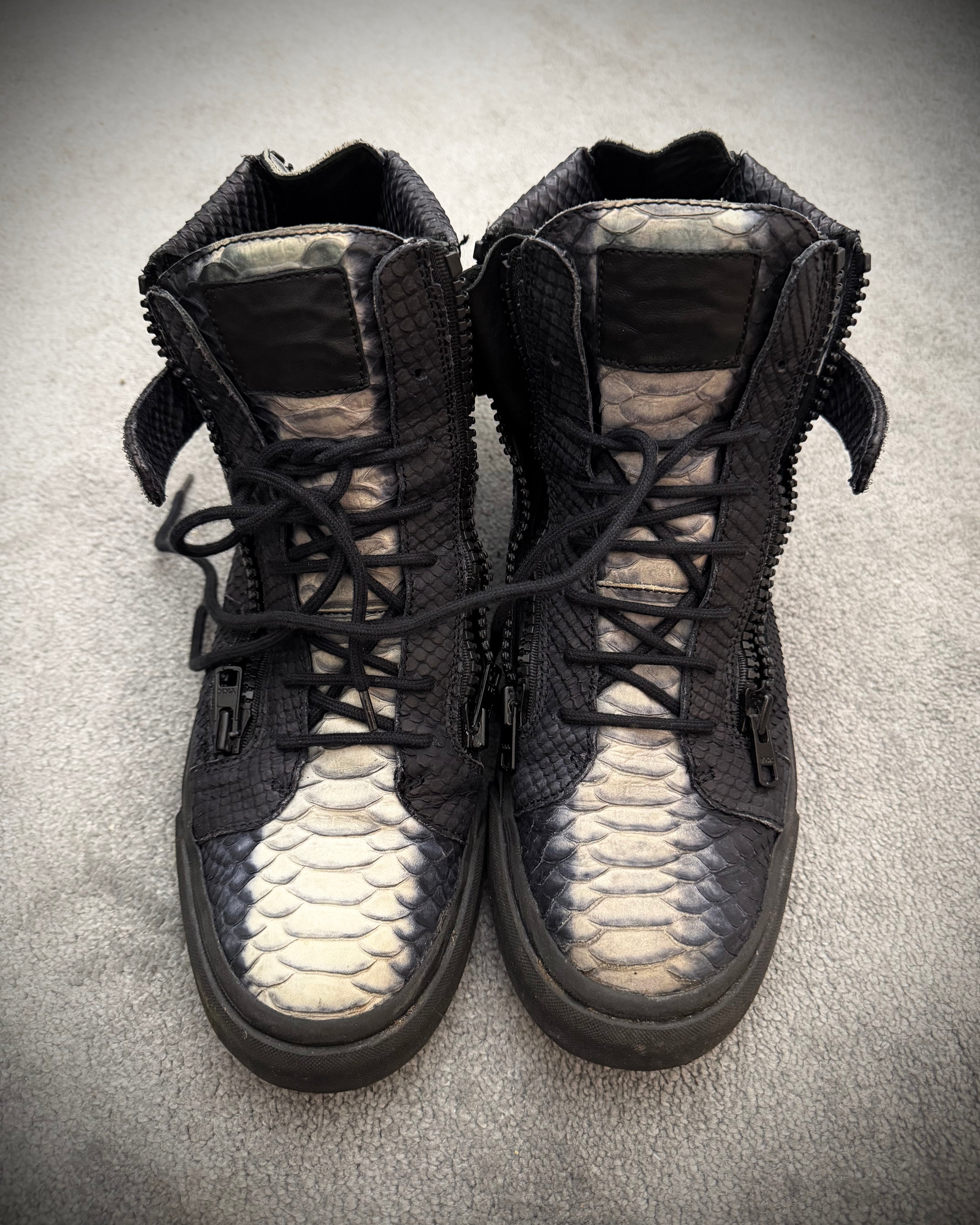 Giuseppe Zanotti x Lehmann Snakeskin Sneaker